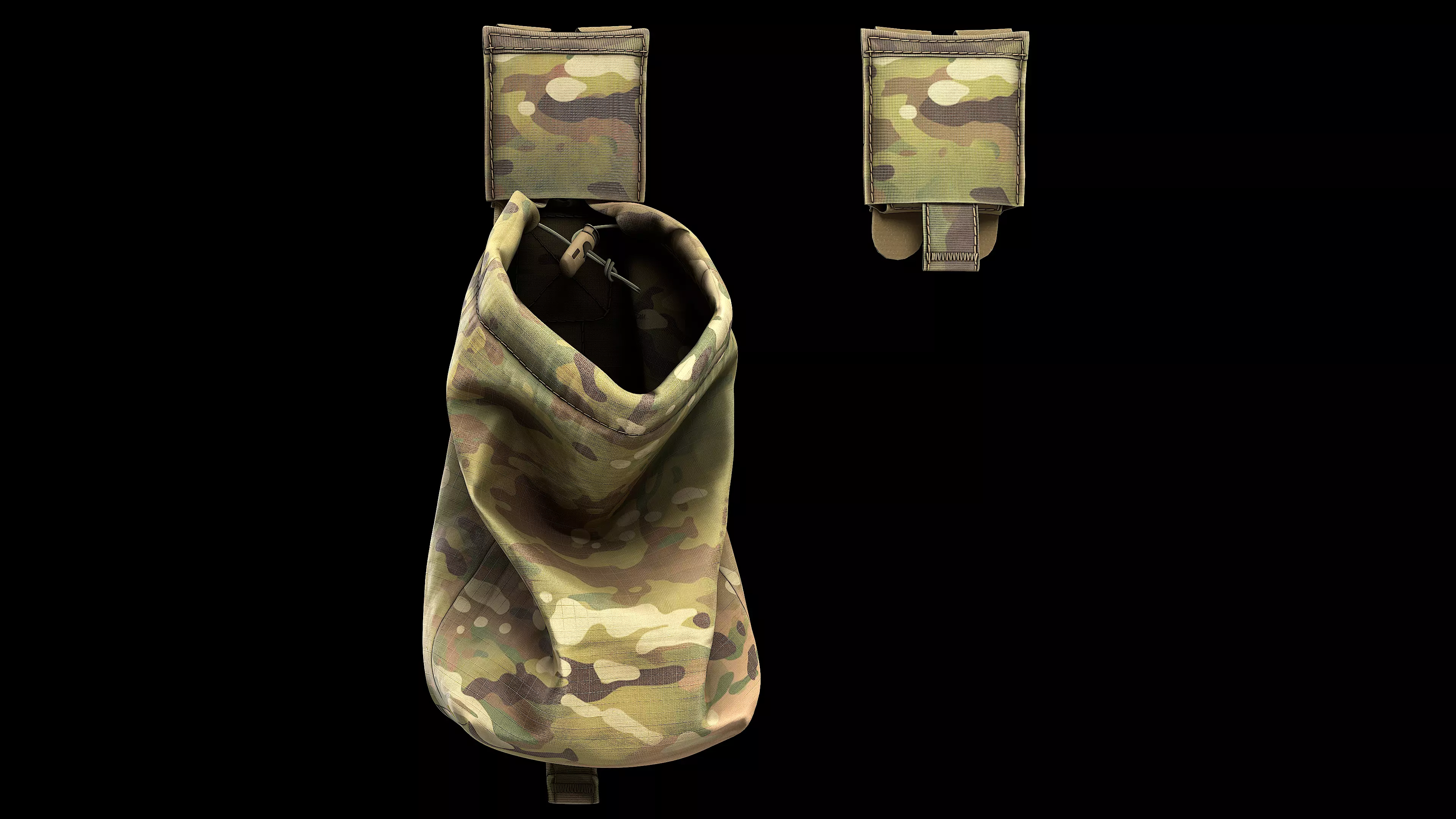 BlueForce TenSpeed UltraLight DumpPouch Low-poly 3D model_0