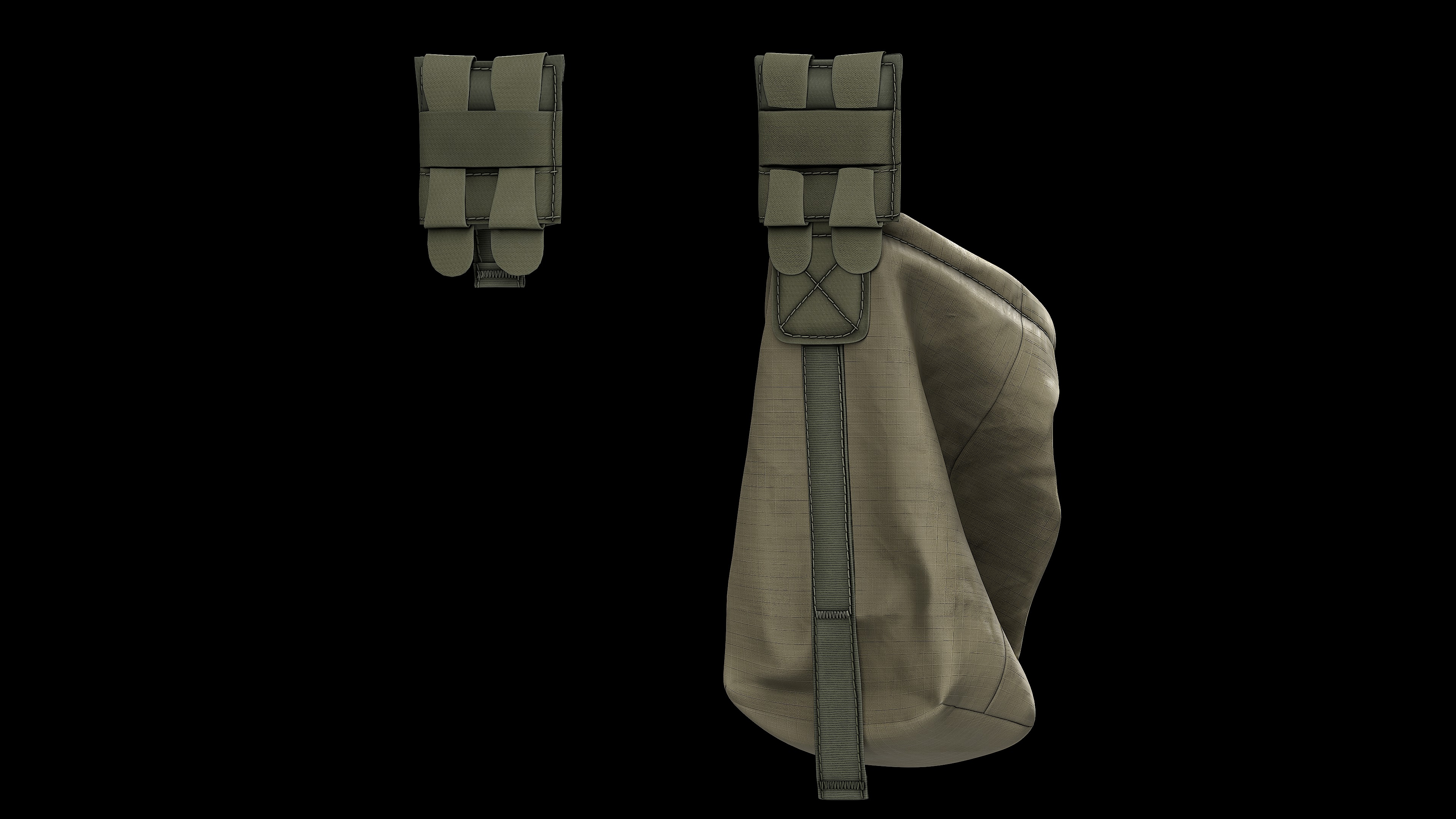 BlueForce TenSpeed UltraLight DumpPouch Low-poly 3D model_6