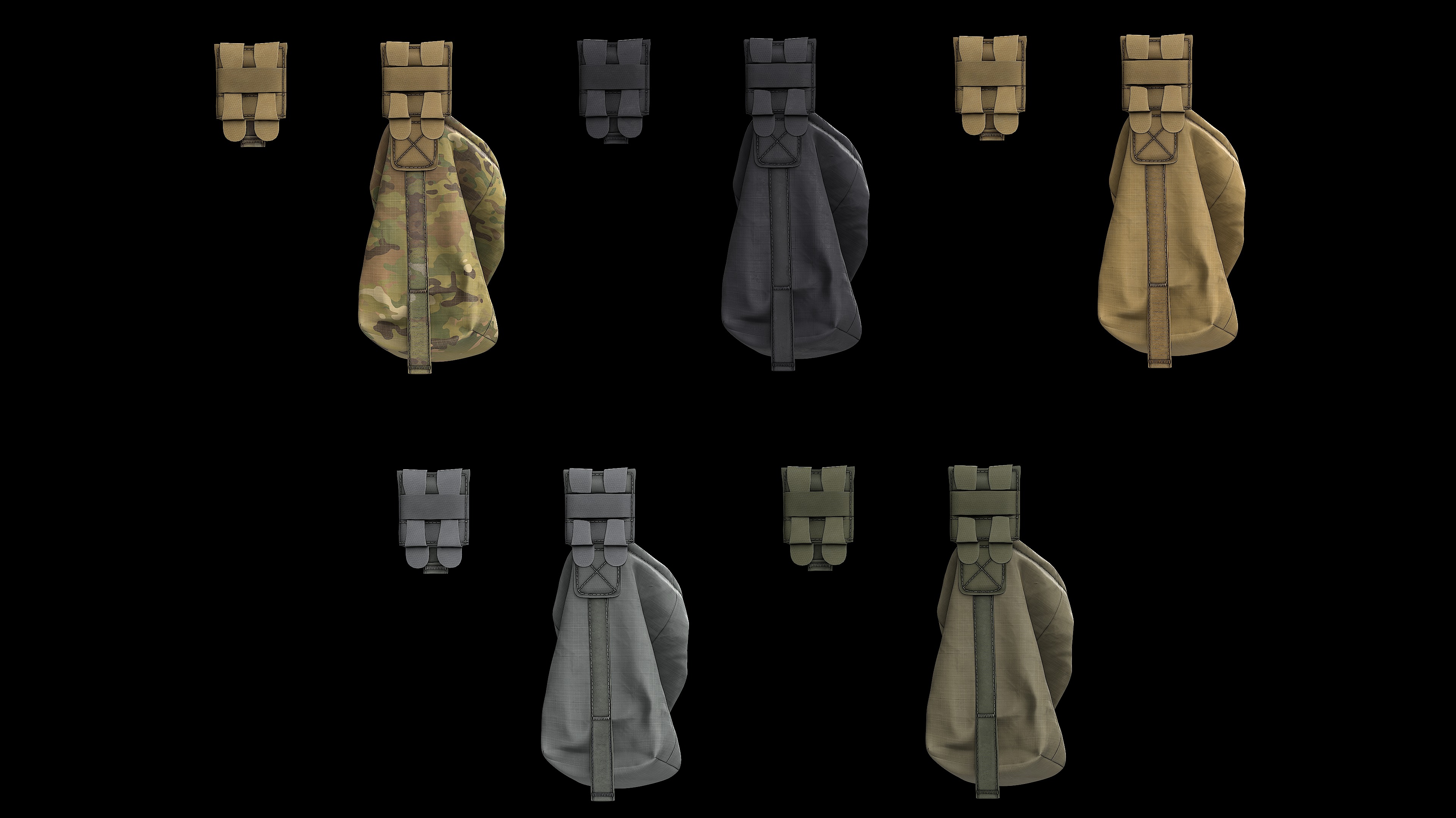 BlueForce TenSpeed UltraLight DumpPouch Low-poly 3D model_21