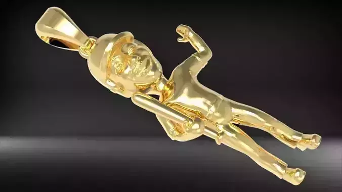 BASEBALL PLAYER PENDANT 3D print model