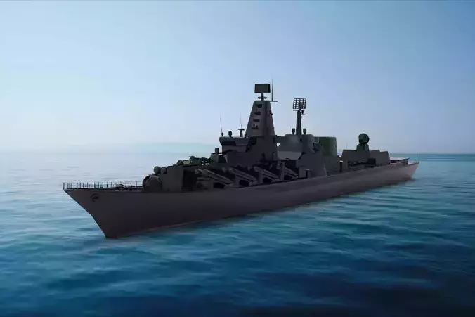 Slava-class cruiser 3D model