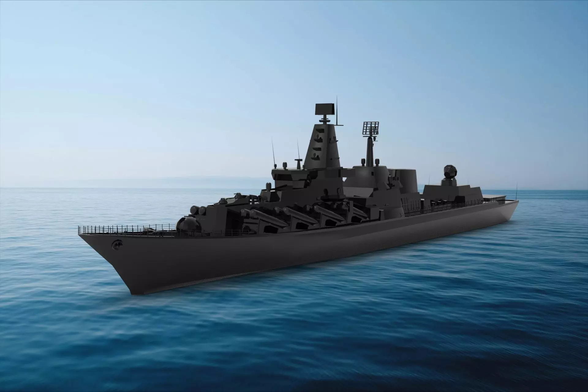 Slava-class cruiser 3D model_0