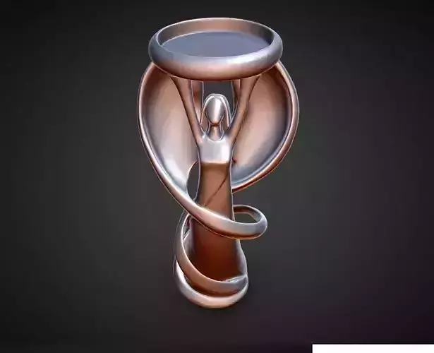 raise youre hands angel candle holder 3D print model