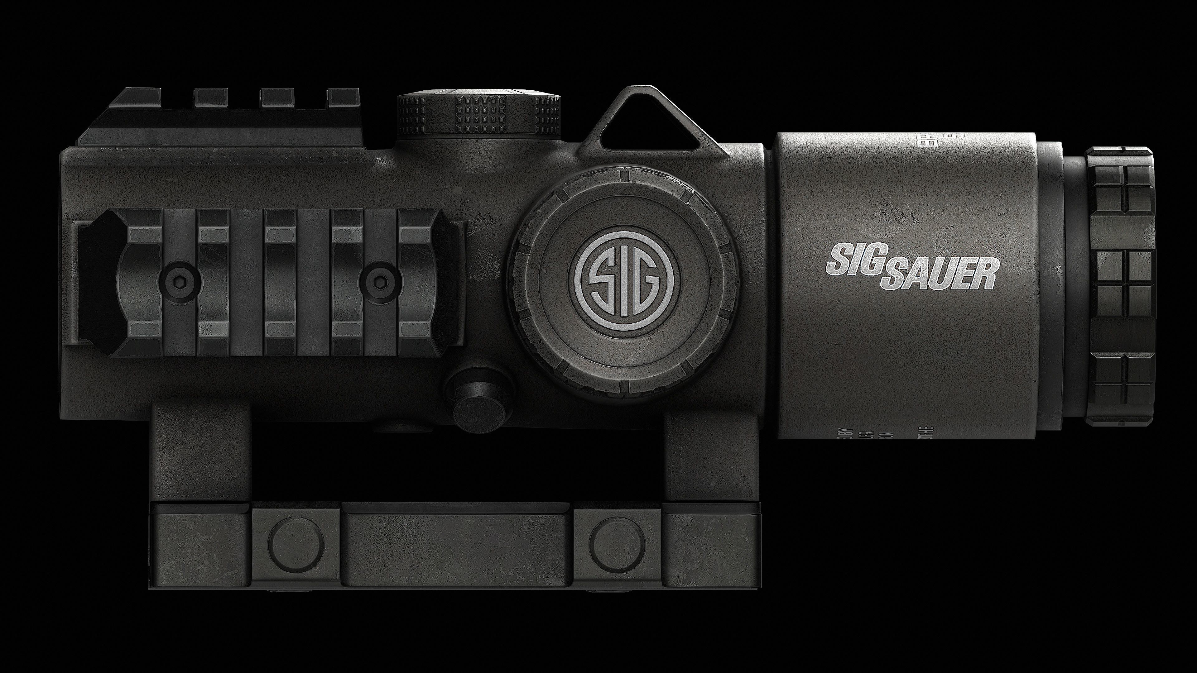 Scope Sig Sauer Bravo5 5x30 Low-poly 3D model_11