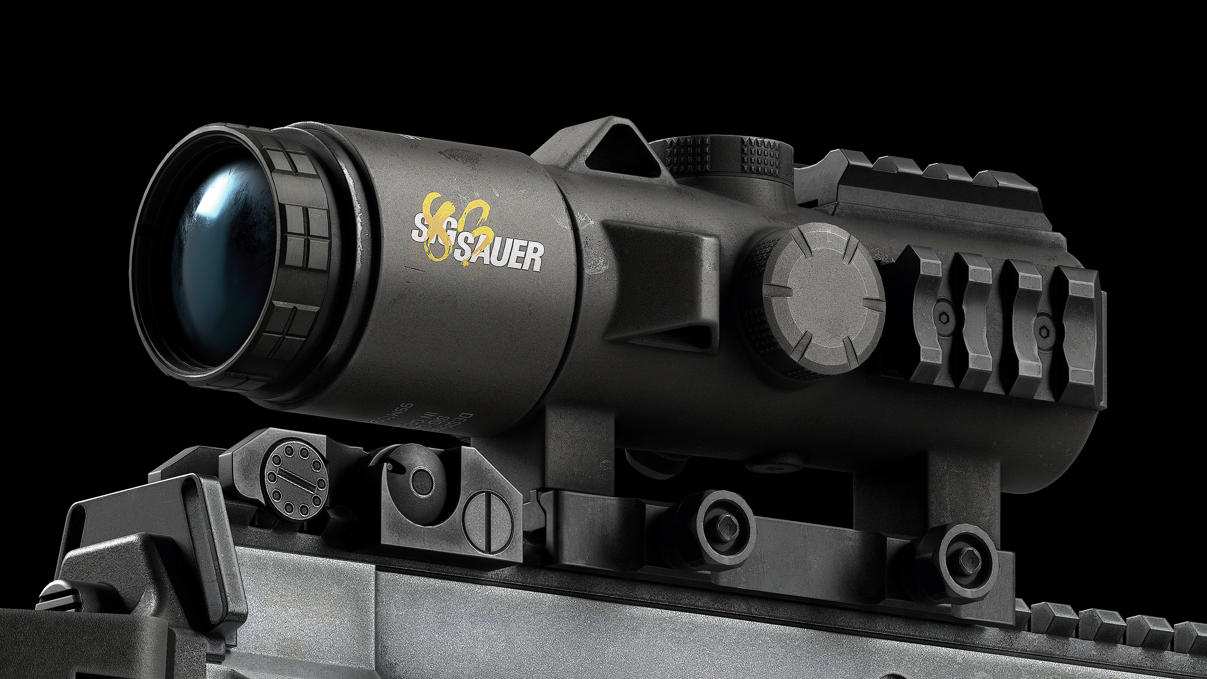 Scope Sig Sauer Bravo5 5x30 Low-poly 3D model_2