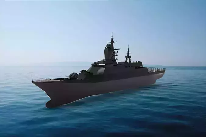 Russian destroyer Steregushchiy  3D model