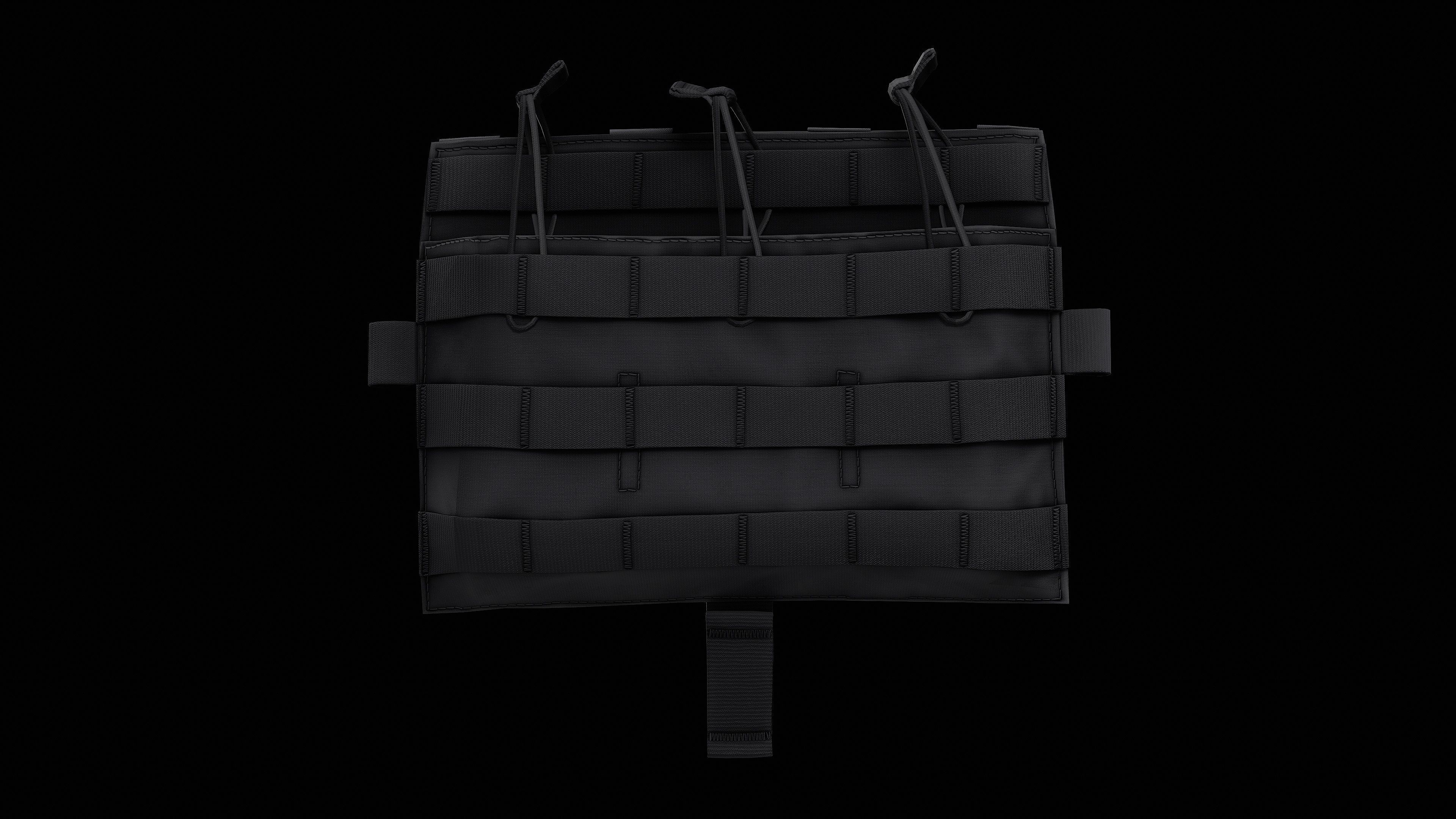 AVS Detachable Flap M4 Flat Low-poly 3D model_34