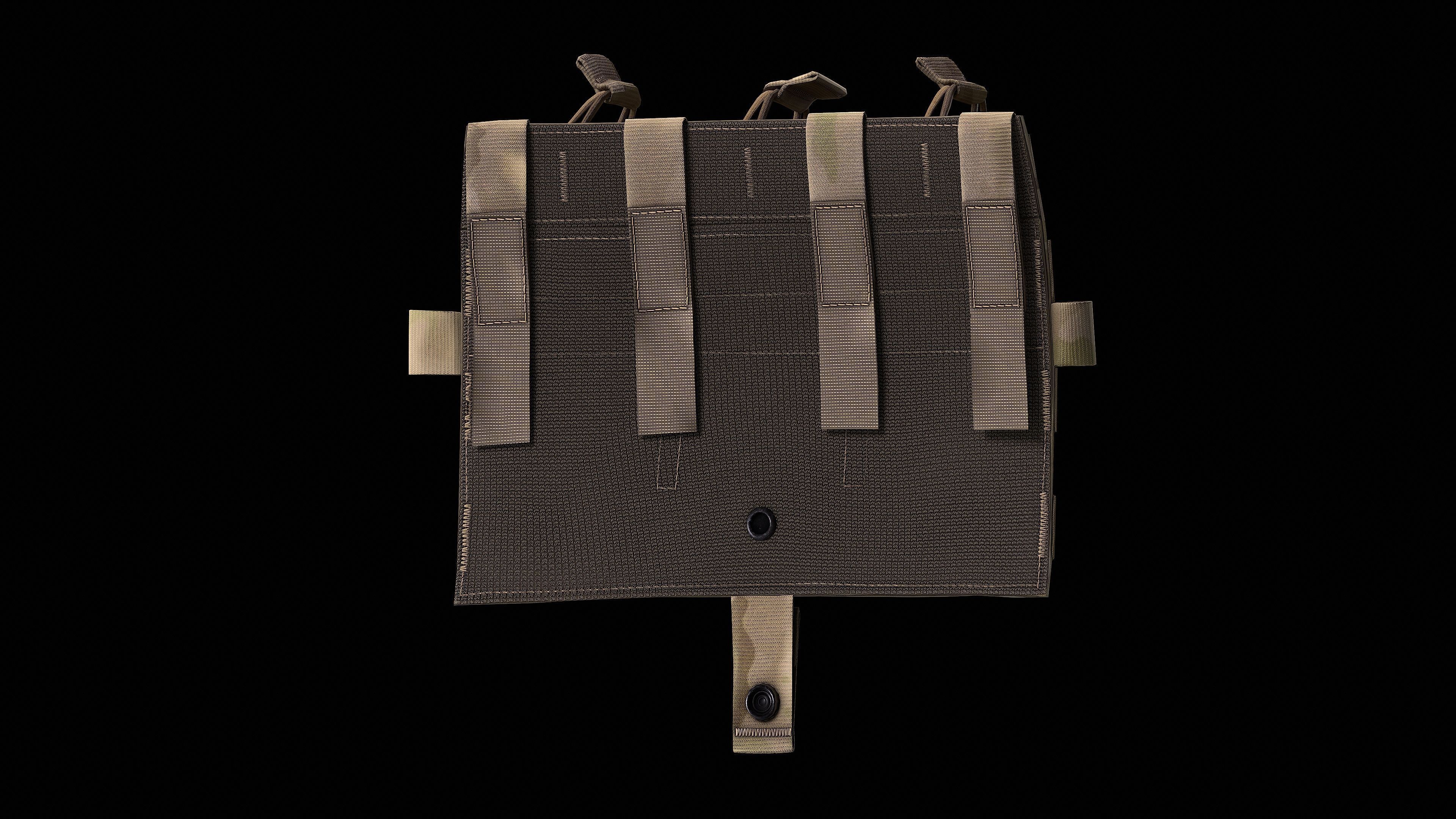 AVS Detachable Flap M4 Flat Low-poly 3D model_10