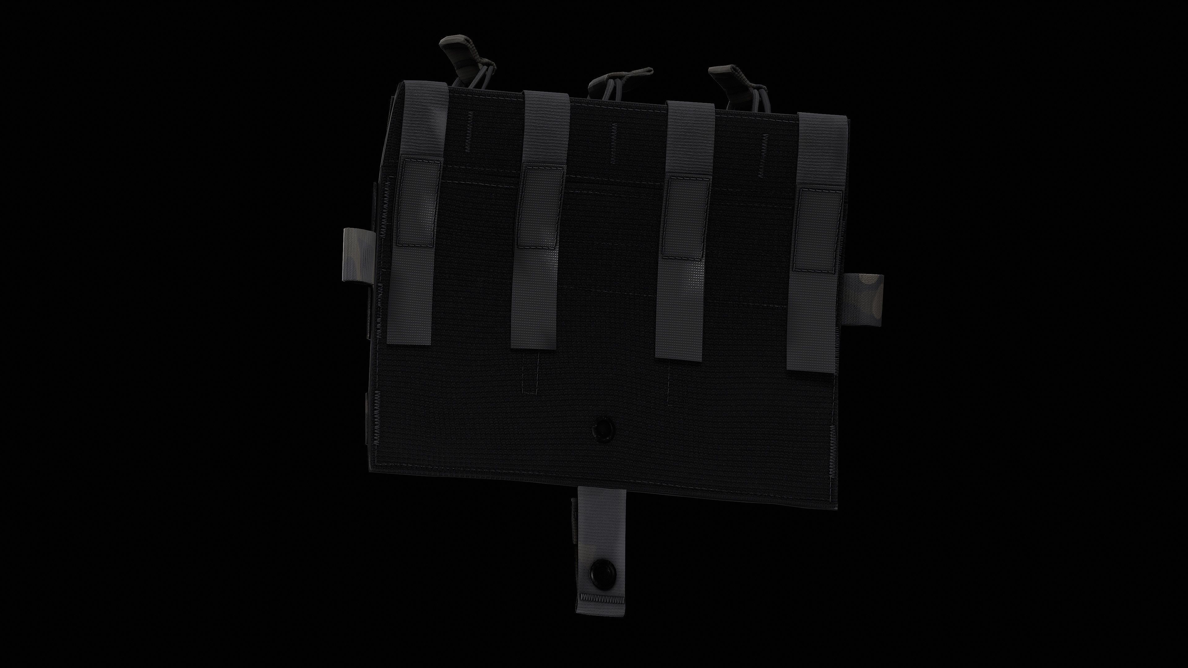 AVS Detachable Flap M4 Flat Low-poly 3D model_16