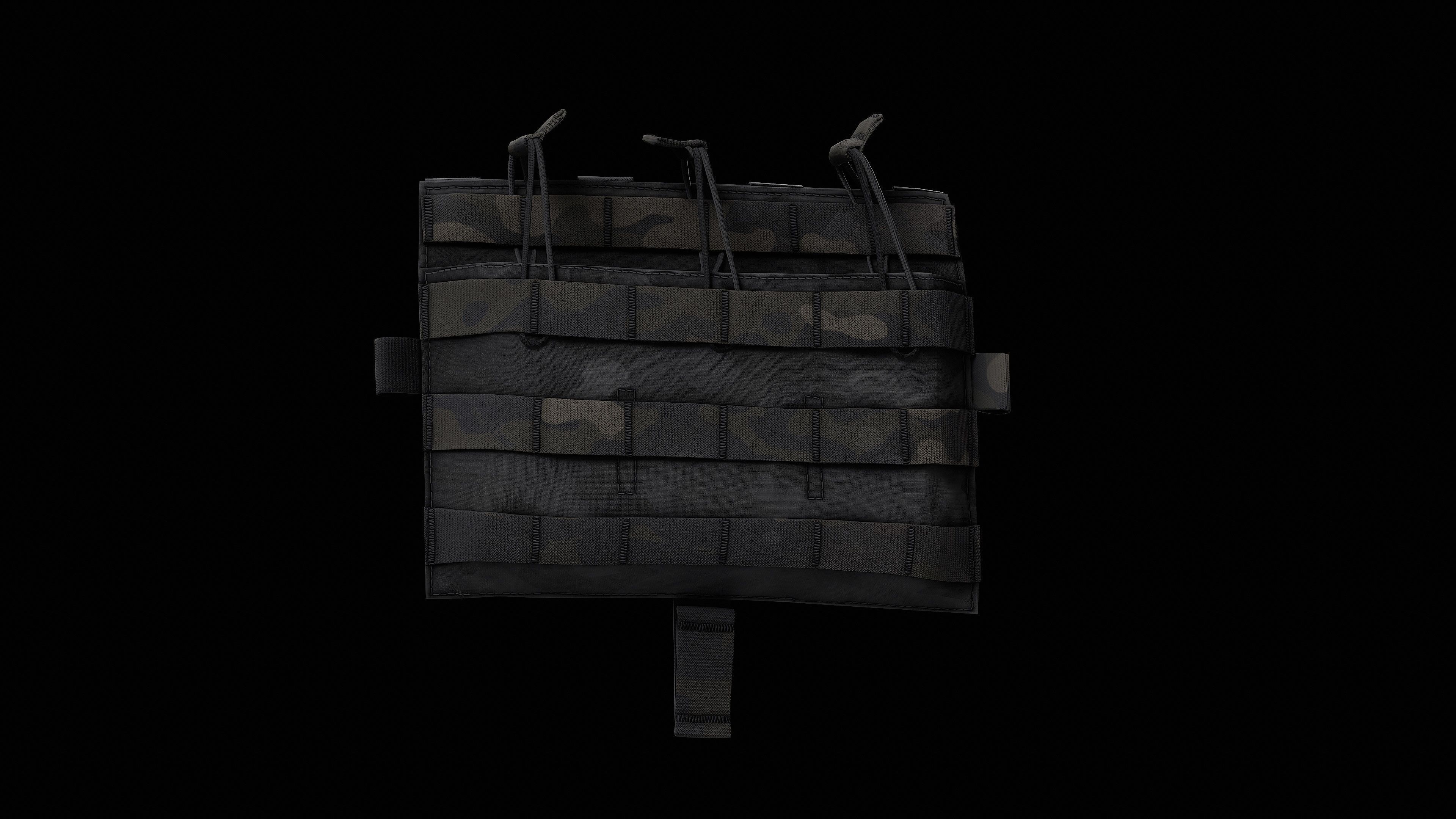 AVS Detachable Flap M4 Flat Low-poly 3D model_2