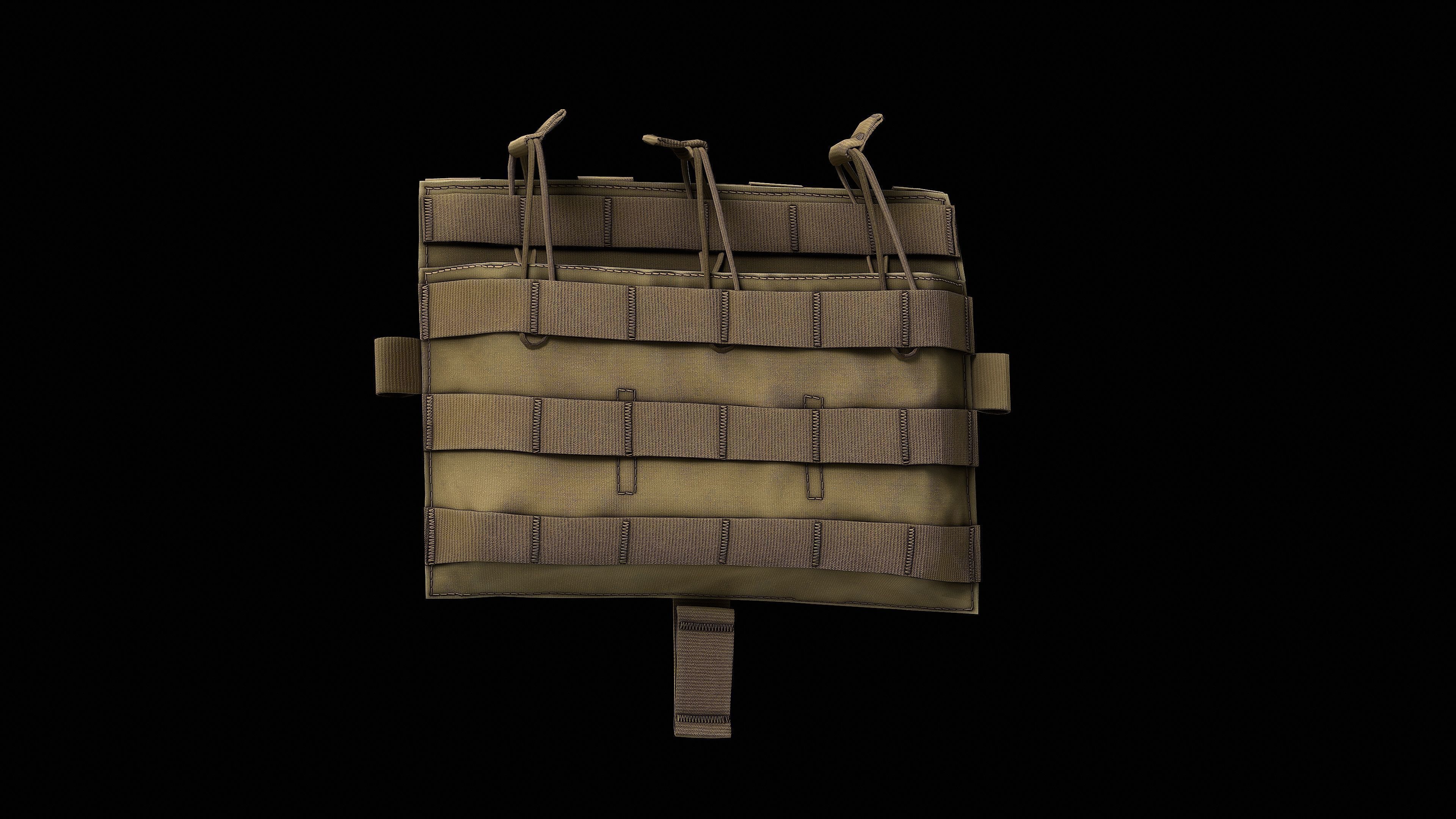 AVS Detachable Flap M4 Flat Low-poly 3D model_5
