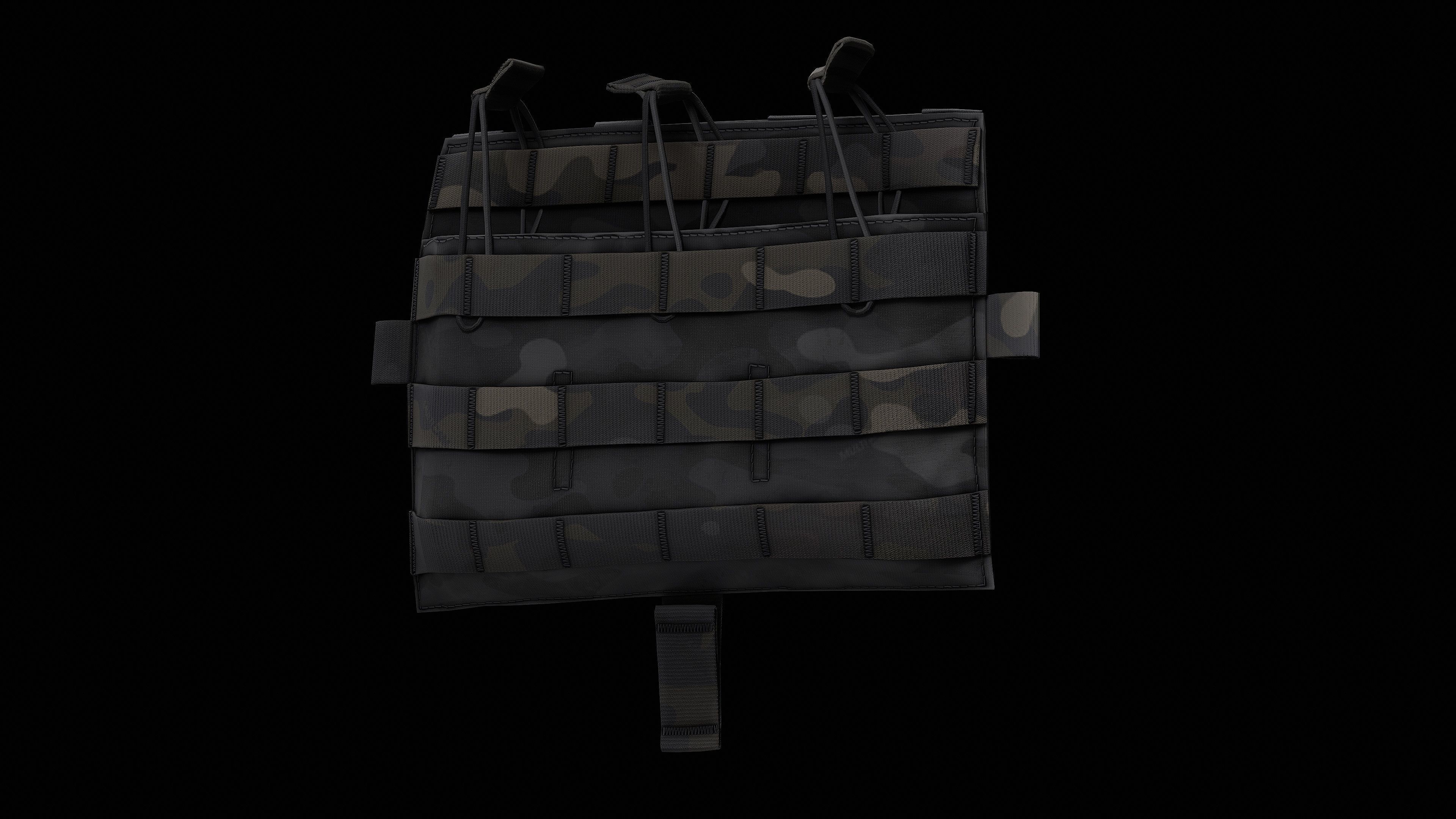 AVS Detachable Flap M4 Flat Low-poly 3D model_25