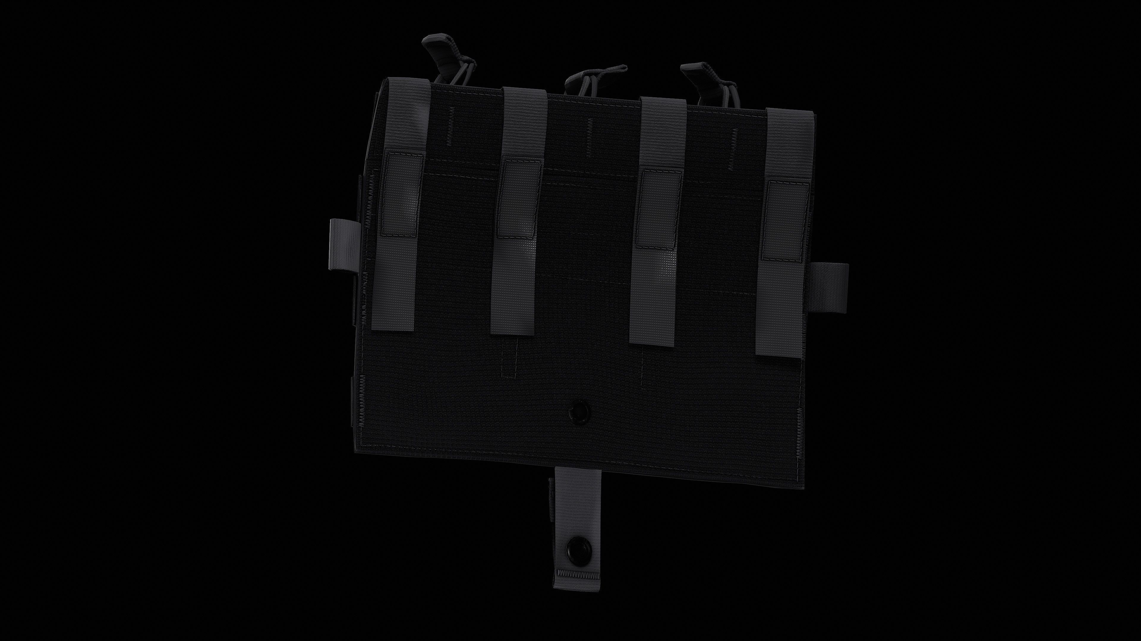 AVS Detachable Flap M4 Flat Low-poly 3D model_20