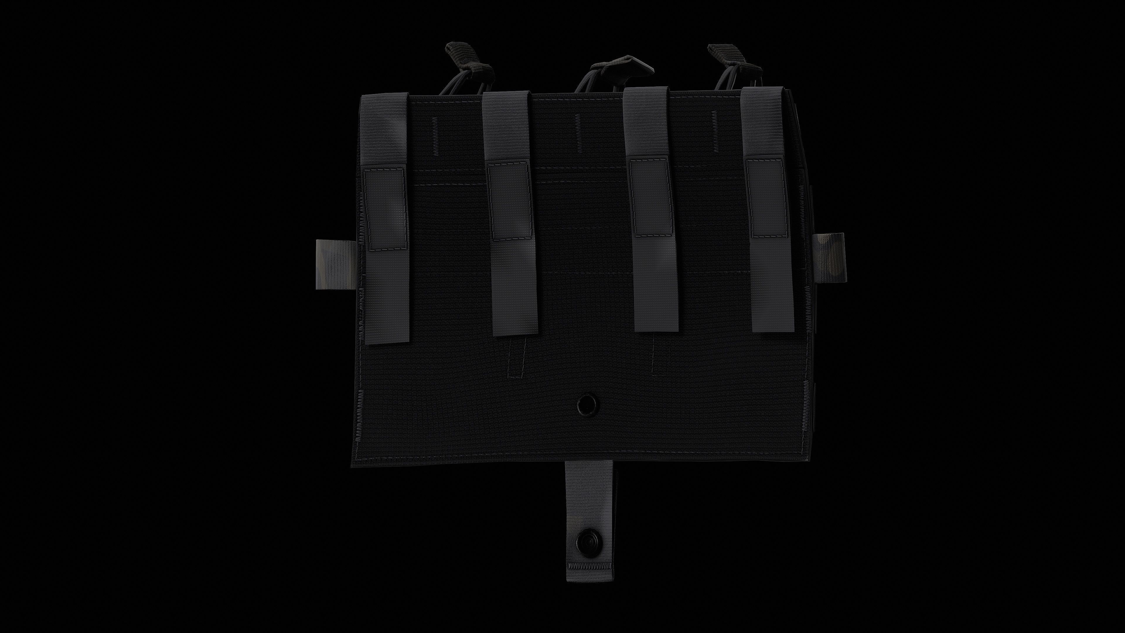 AVS Detachable Flap M4 Flat Low-poly 3D model_11