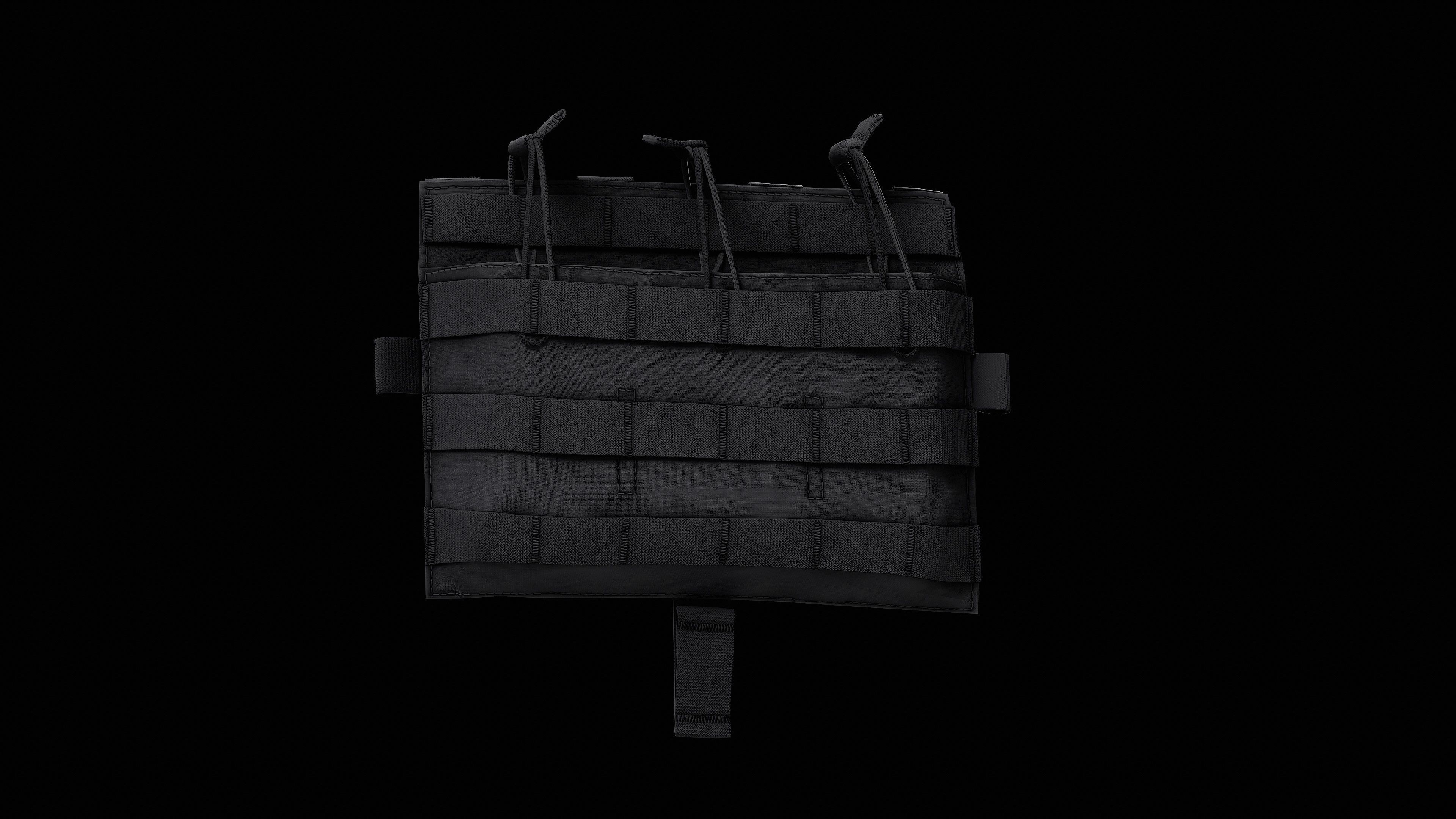 AVS Detachable Flap M4 Flat Low-poly 3D model_6