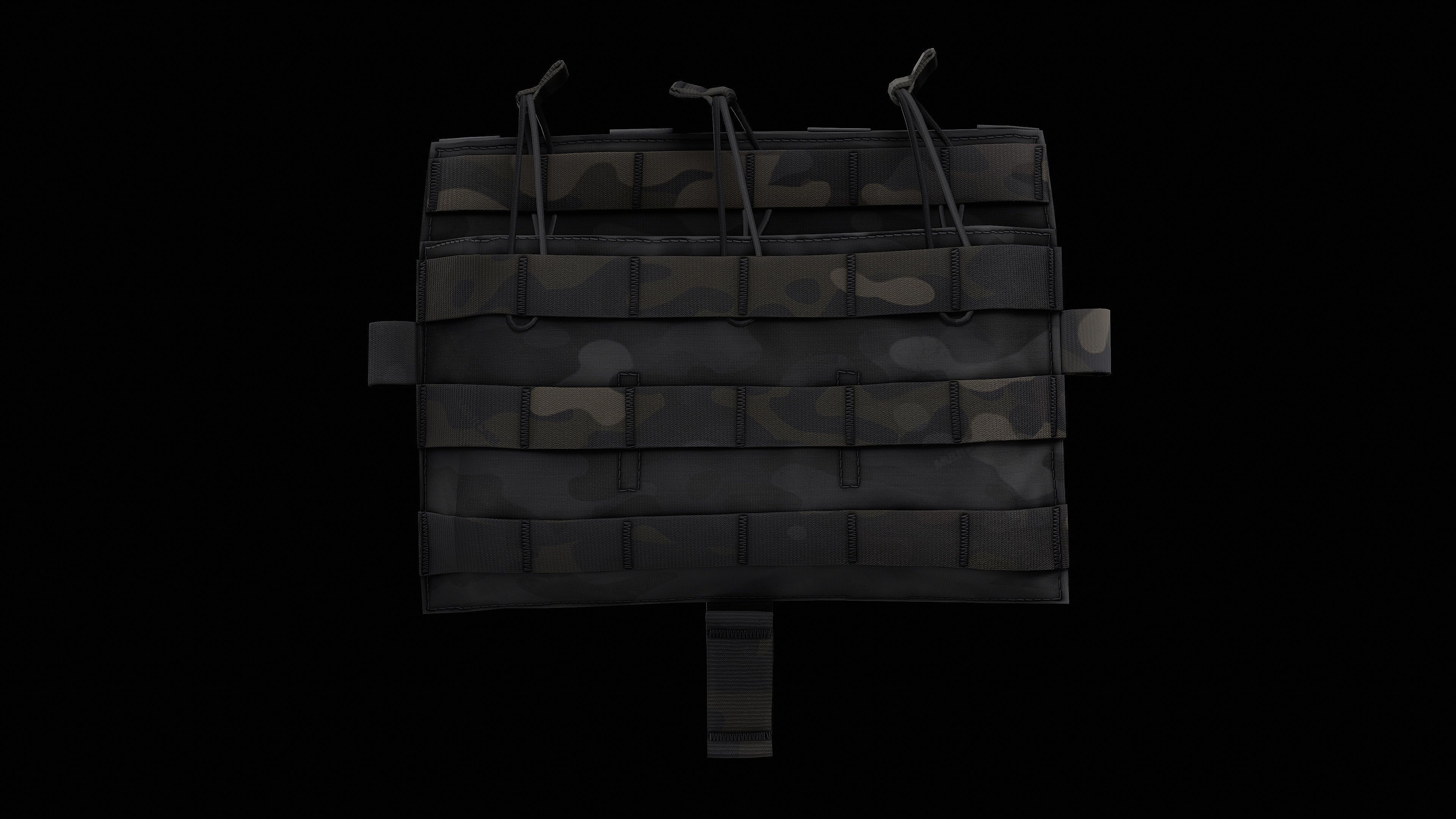 AVS Detachable Flap M4 Flat Low-poly 3D model_30