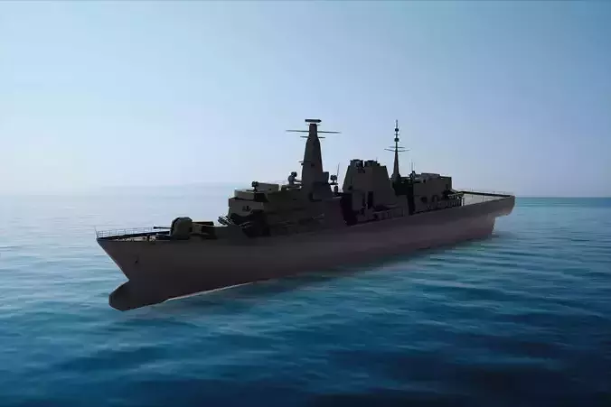 Type 23 Frigate 3D model