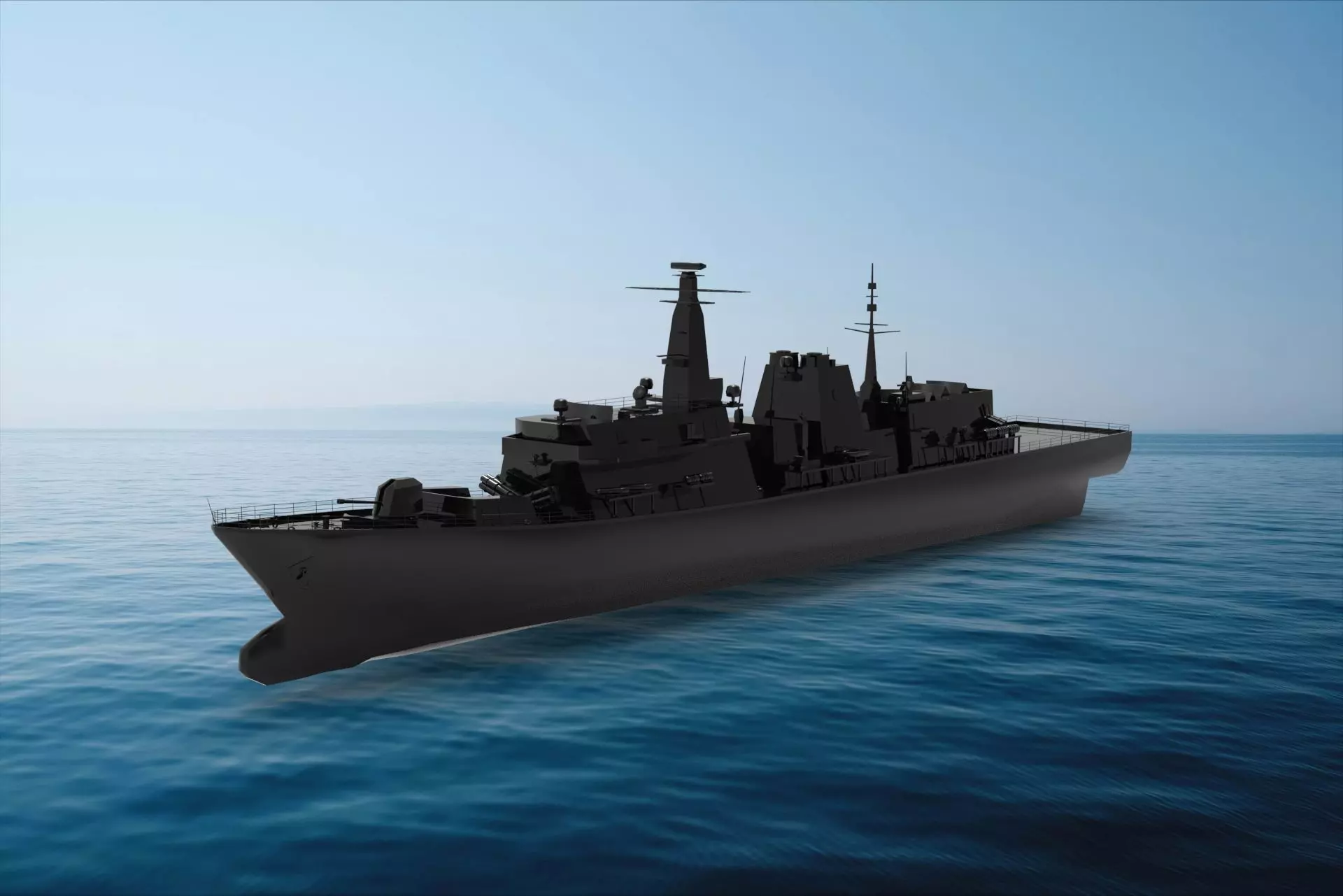 Type 23 Frigate 3D model_0