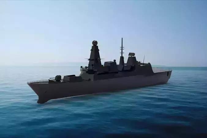 Type 45 Destroyer 3D model