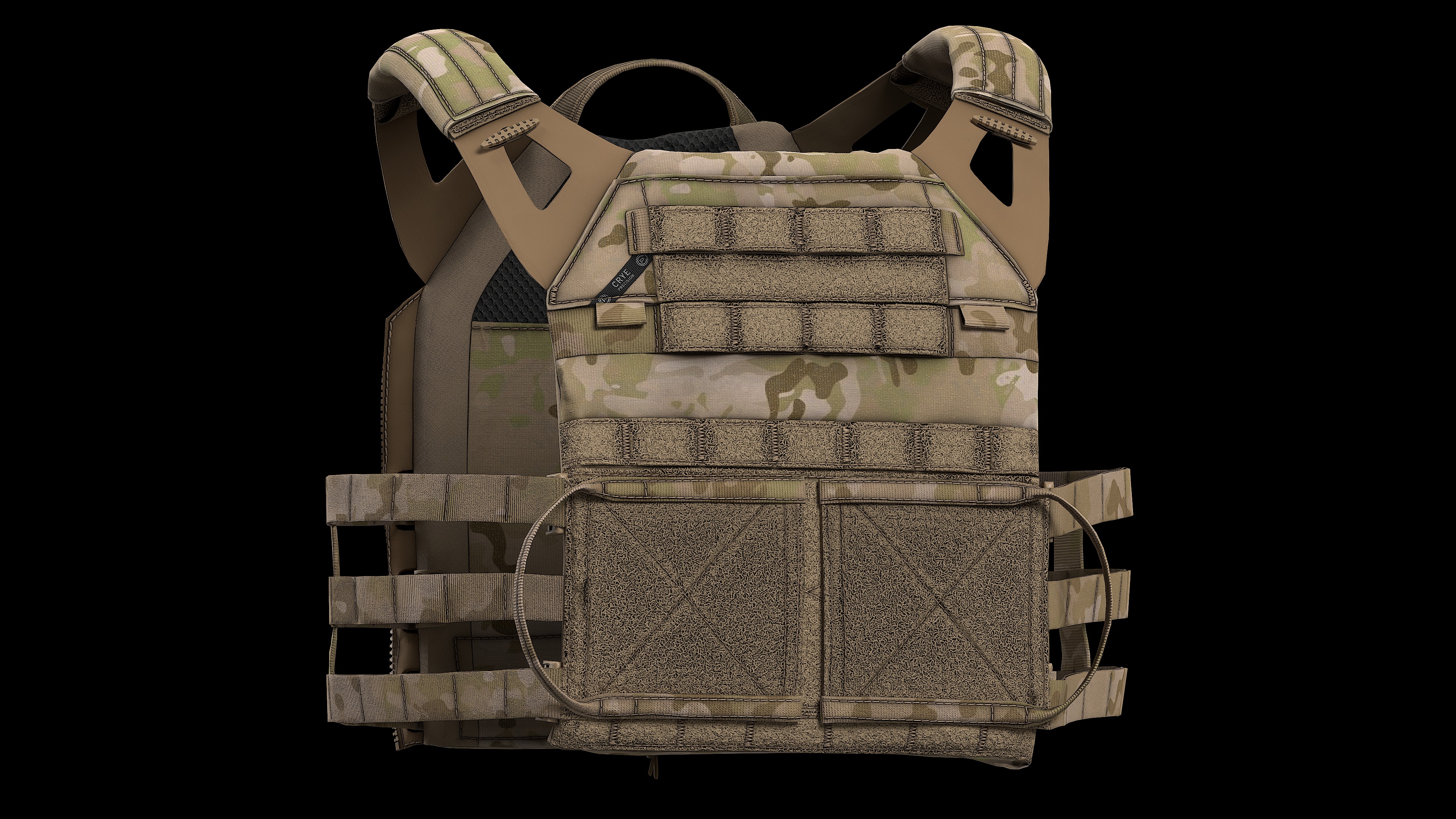 Plate Carriers CRYE JPC 2 V1 Low-poly 3D model_3