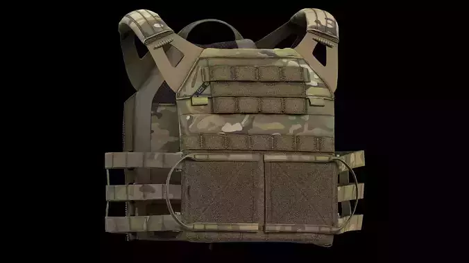 Plate Carriers CRYE JPC 2 V1 Low-poly 3D model