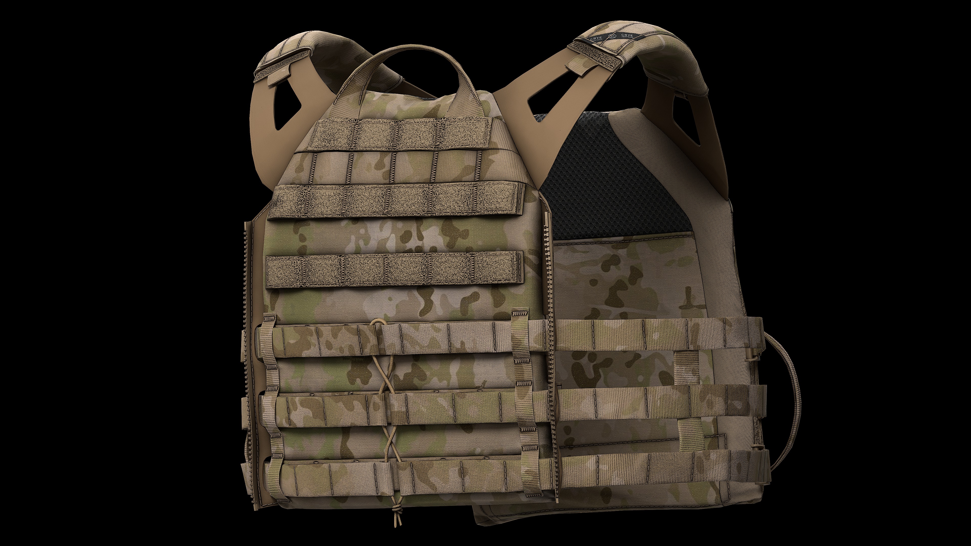 Plate Carriers CRYE JPC 2 V1 Low-poly 3D model_10