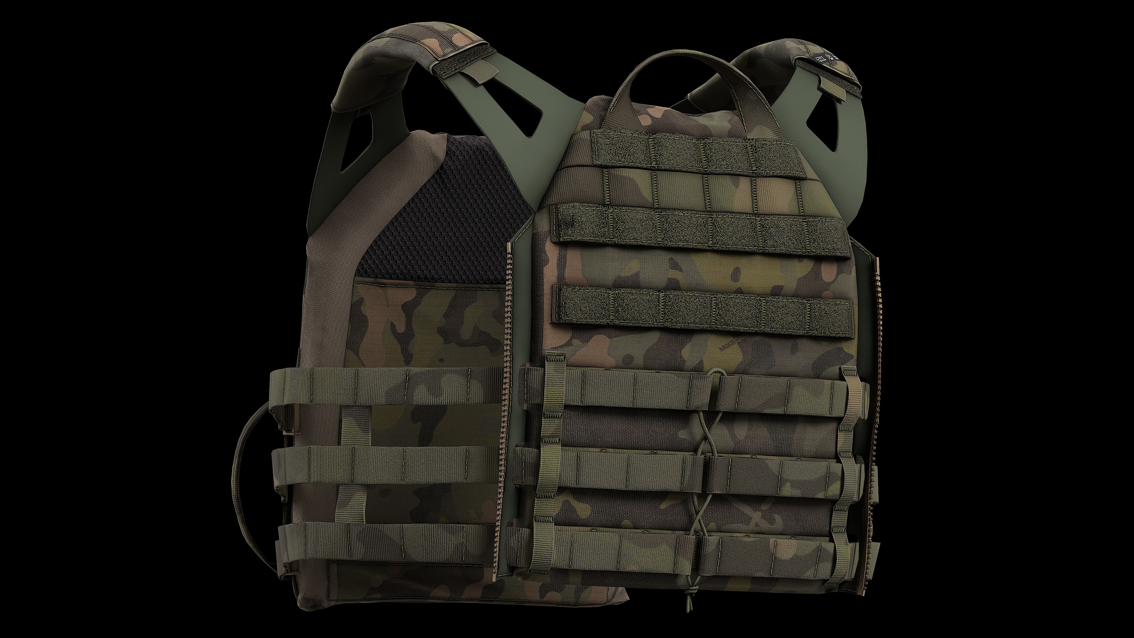 Plate Carriers CRYE JPC 2 V1 Low-poly 3D model_19