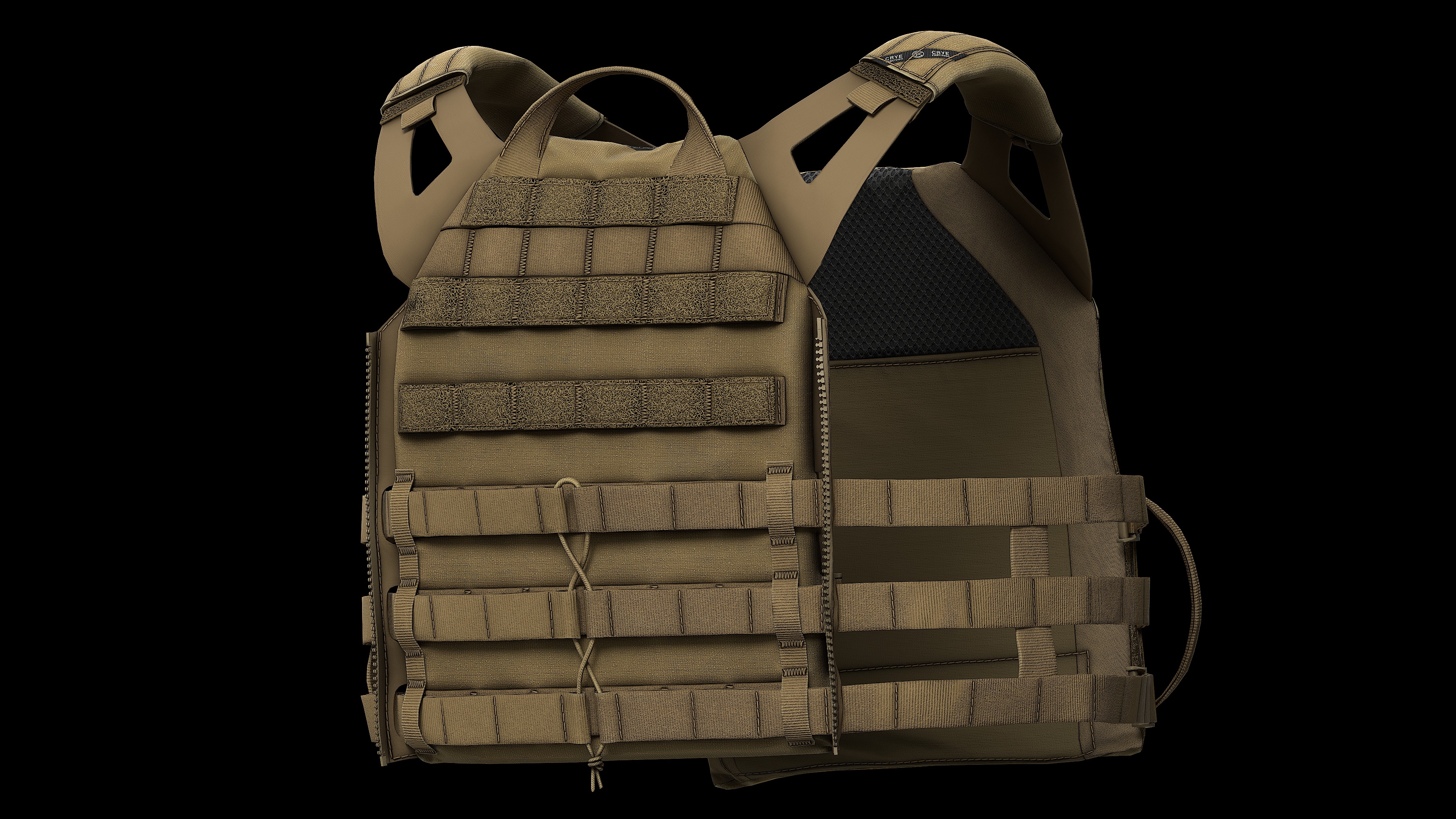 Plate Carriers CRYE JPC 2 V1 Low-poly 3D model_12