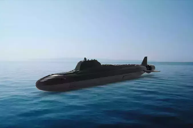 Yasen-class submarine 3D model