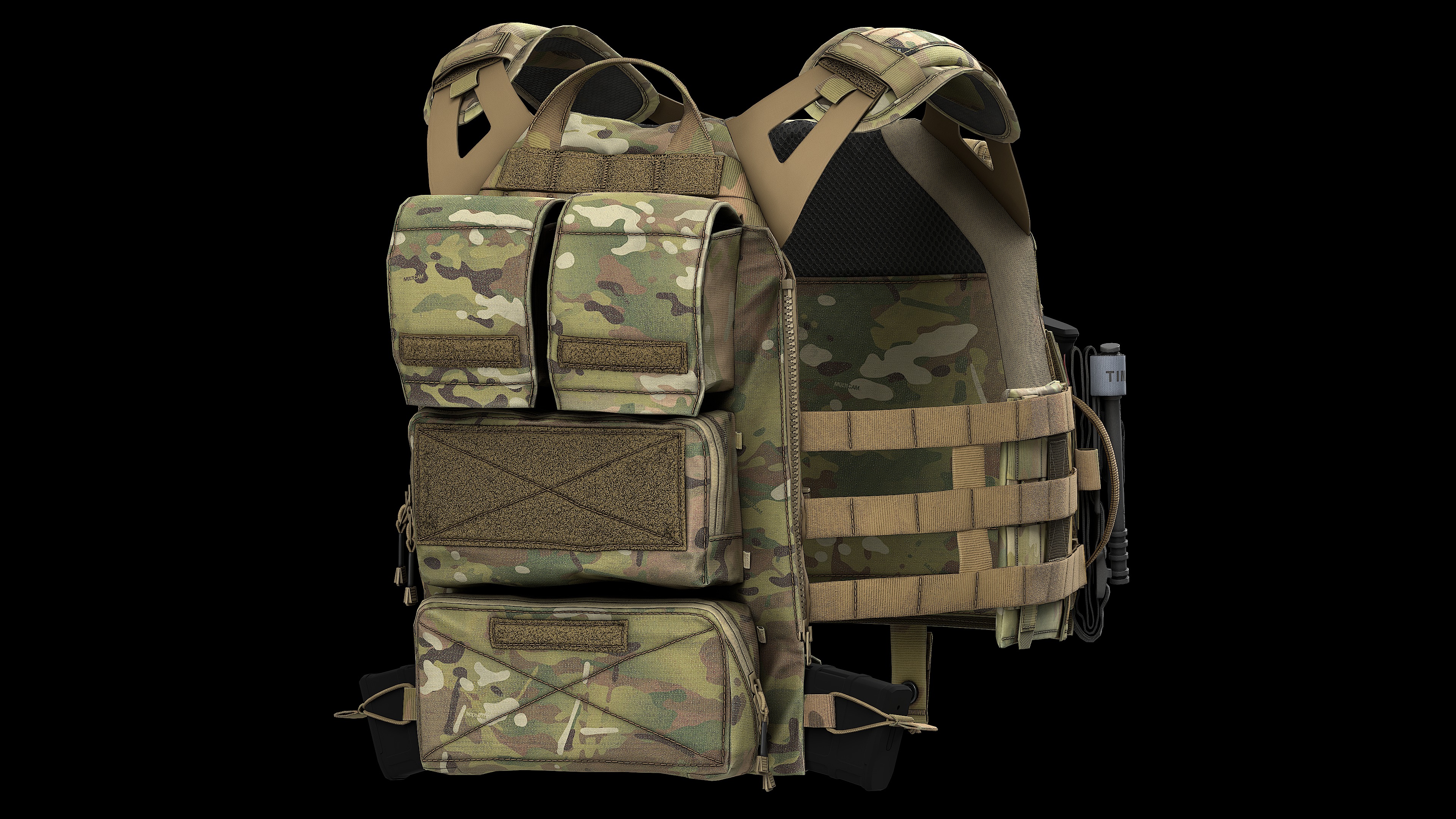Plate Carriers CRYE JPC 2 V1 V2 V3 Low-poly 3D model_19
