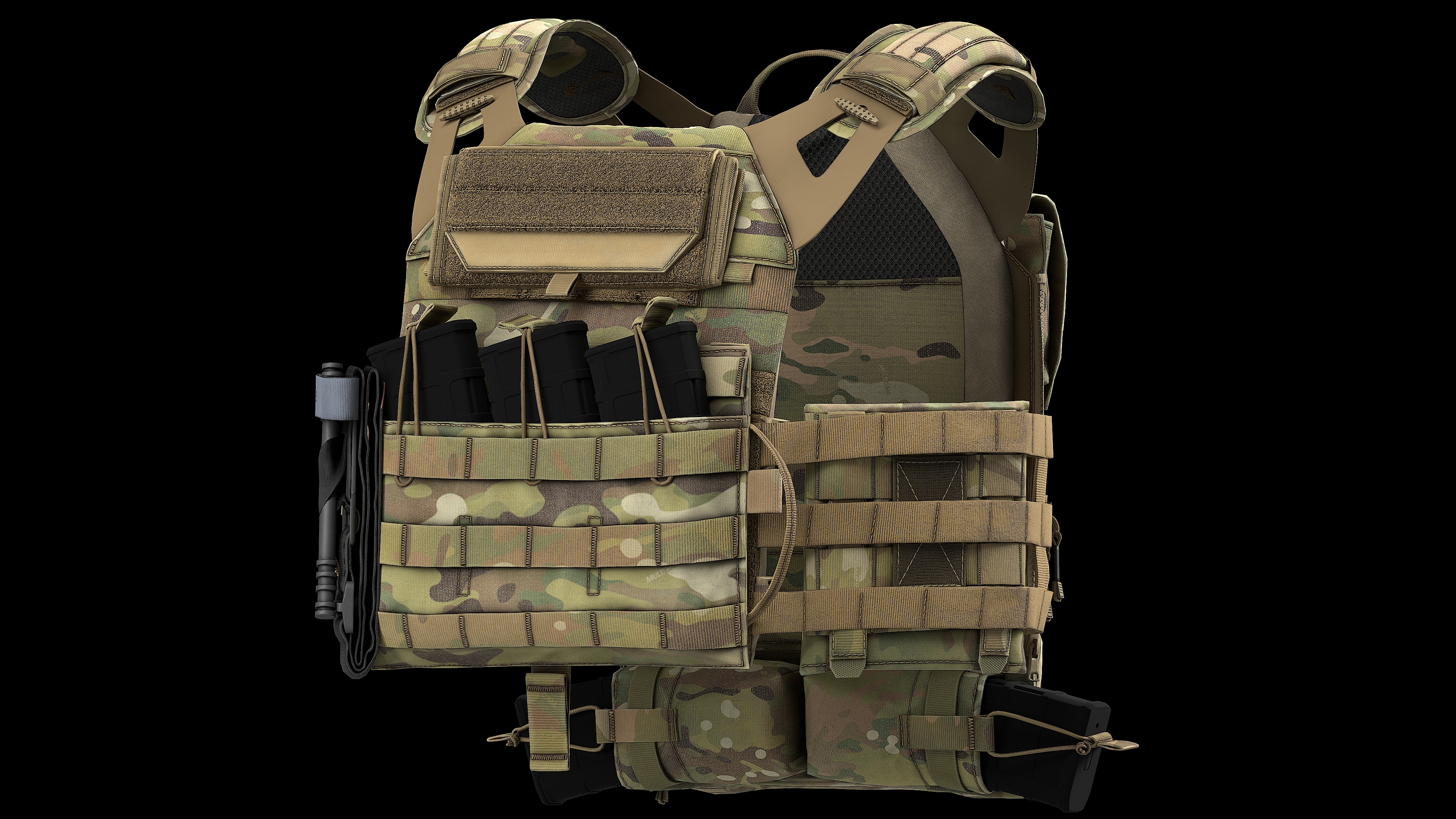 Plate Carriers CRYE JPC 2 V1 V2 V3 Low-poly 3D model_21