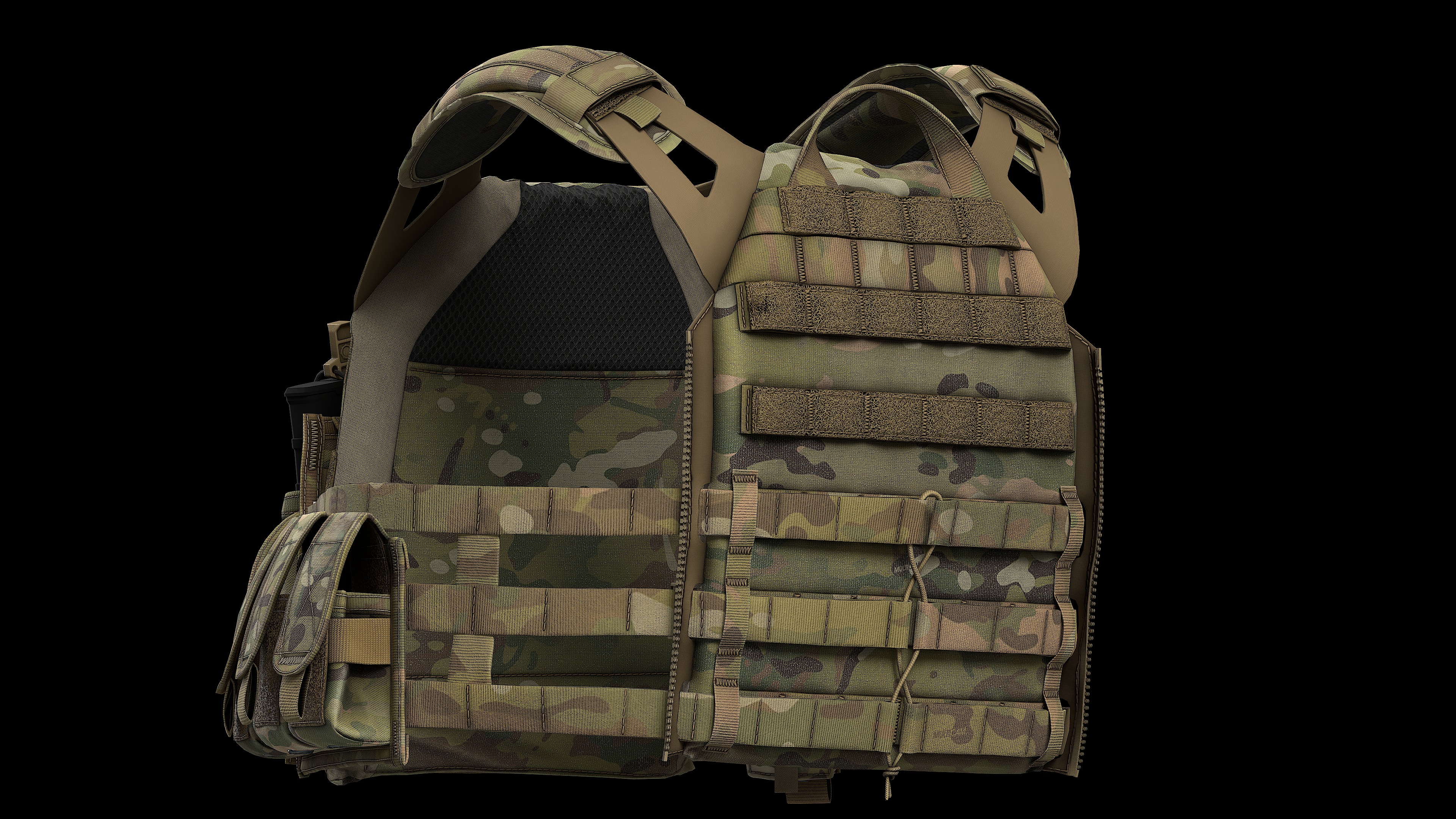 Plate Carriers CRYE JPC 2 V1 V2 V3 Low-poly 3D model_14