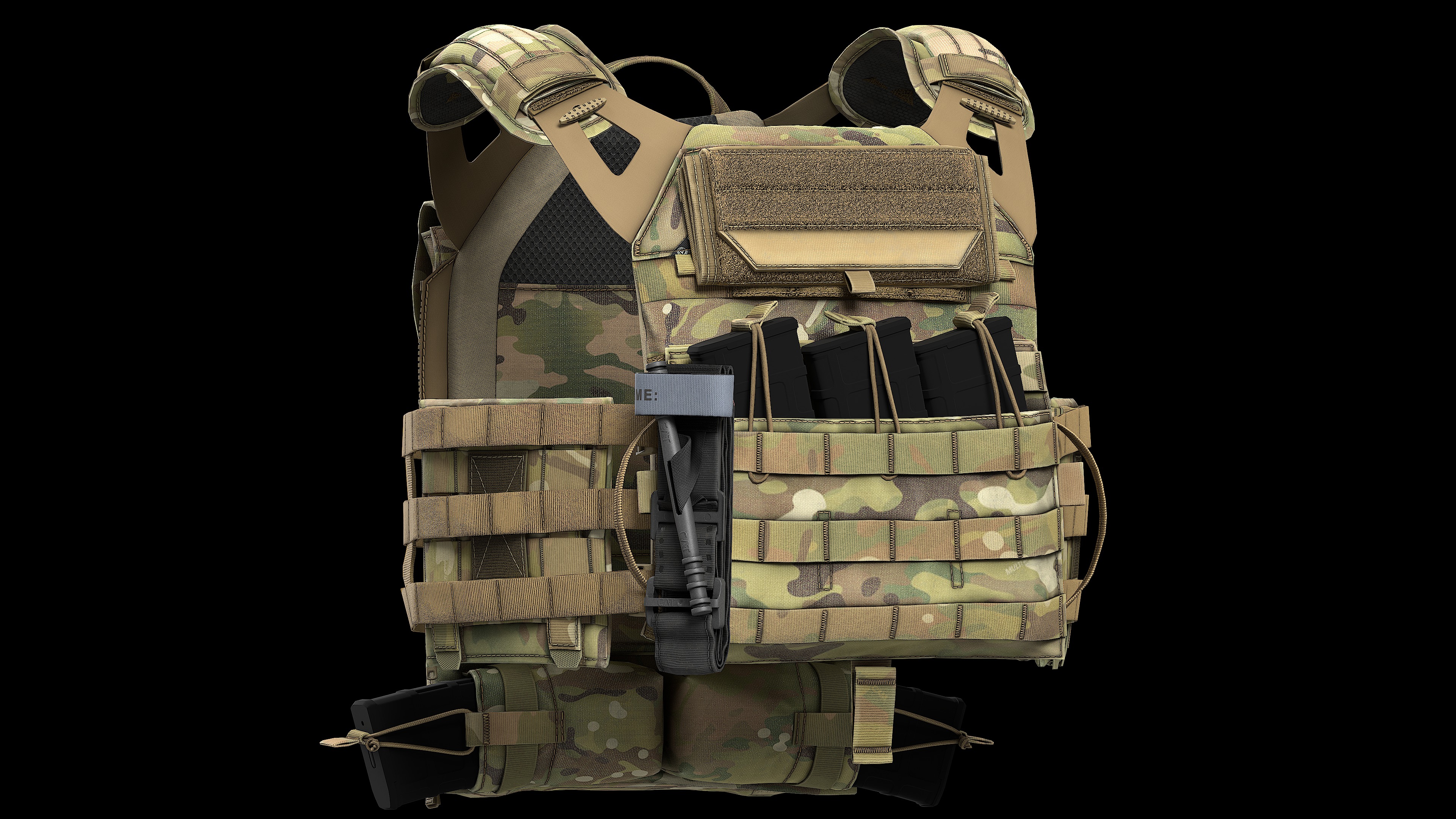 Plate Carriers CRYE JPC 2 V1 V2 V3 Low-poly 3D model_10