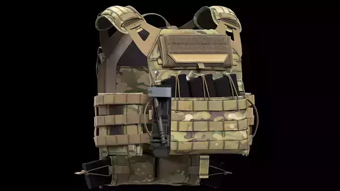 Plate Carriers CRYE JPC 2 V3 Low-poly 3D model