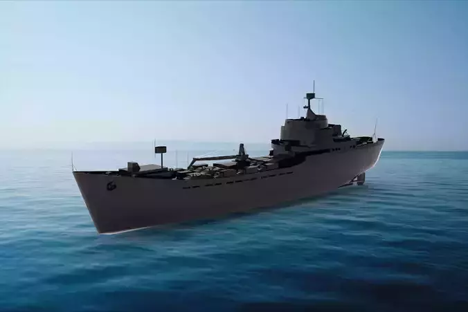 Tapir-class landing ship 3D model