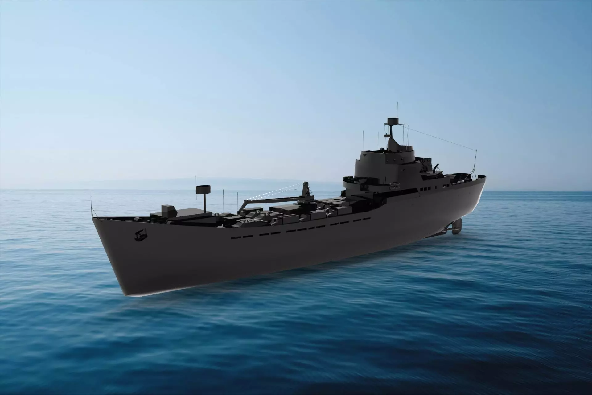 Tapir-class landing ship 3D model_0