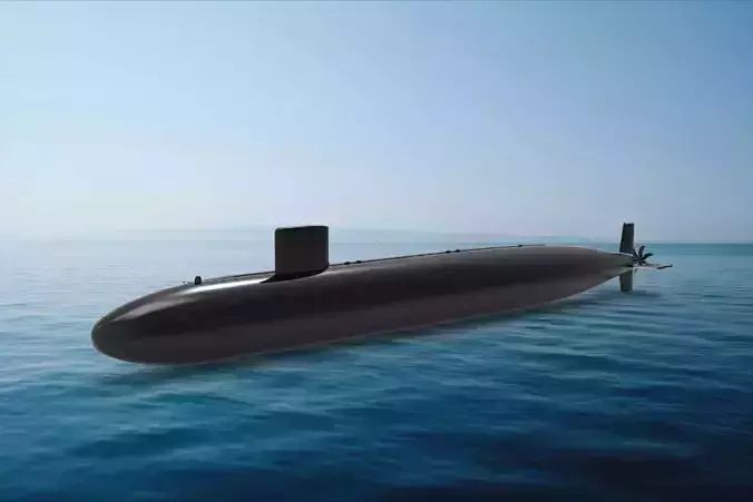 Los Angeles-class submarine 3D model