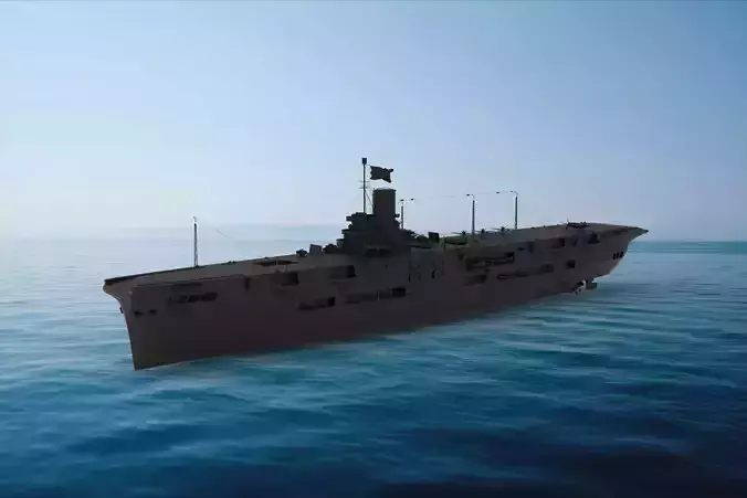 HMS Ark Royal aircraft carrier  3D model
