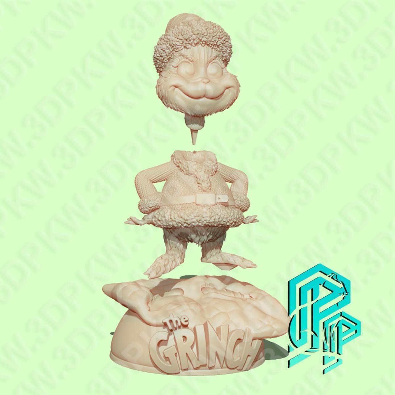 Christmas Grinch 3D print model_4