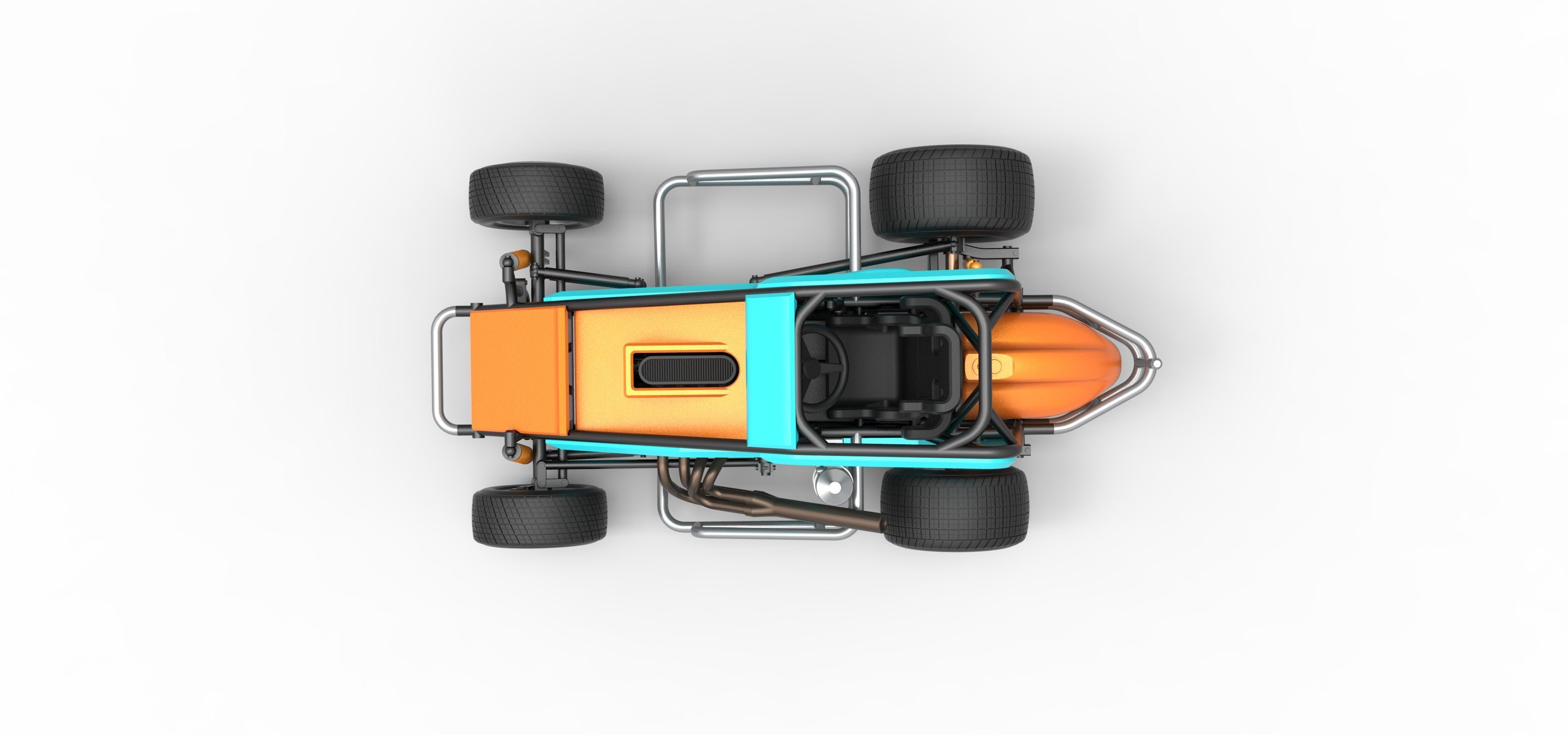 Midget car Scale 1 to 25 3D print model_11