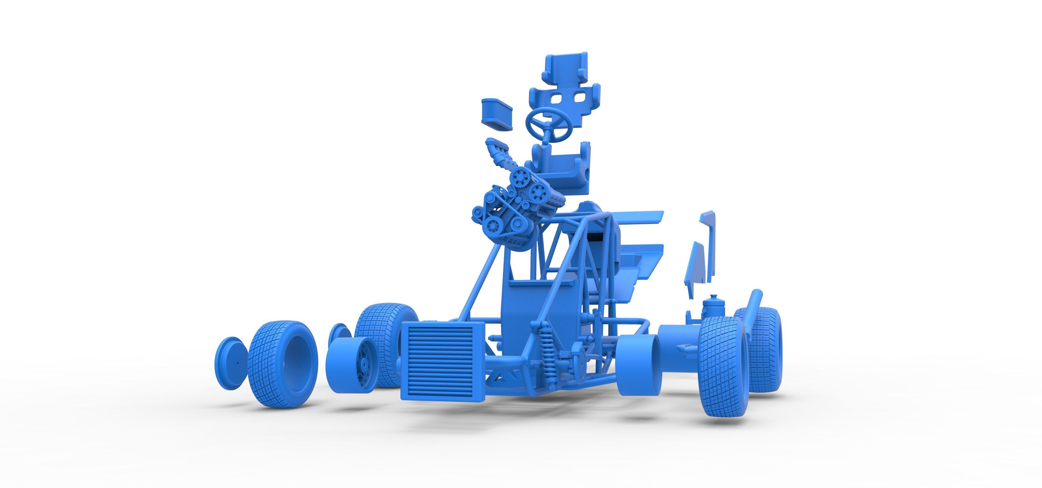 Midget car Scale 1 to 25 3D print model_59