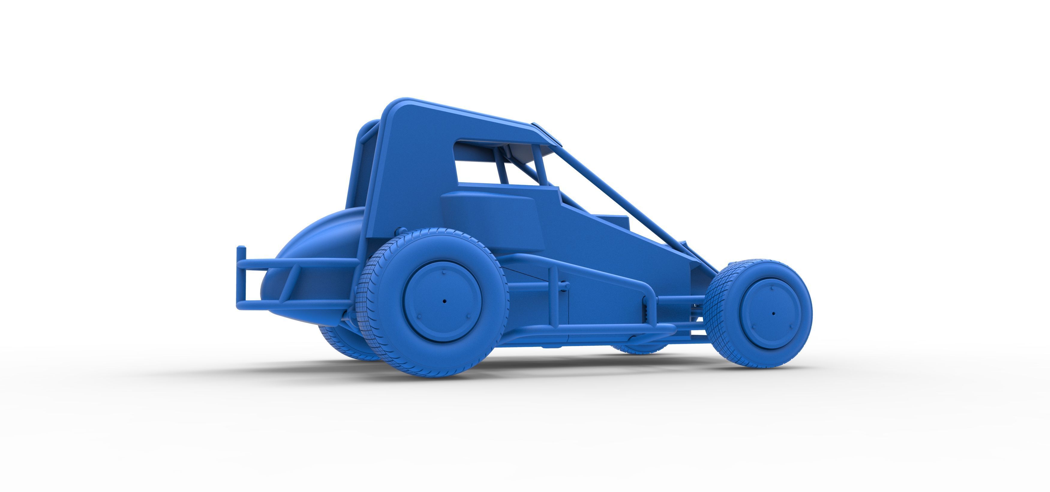Midget car Scale 1 to 25 3D print model_48