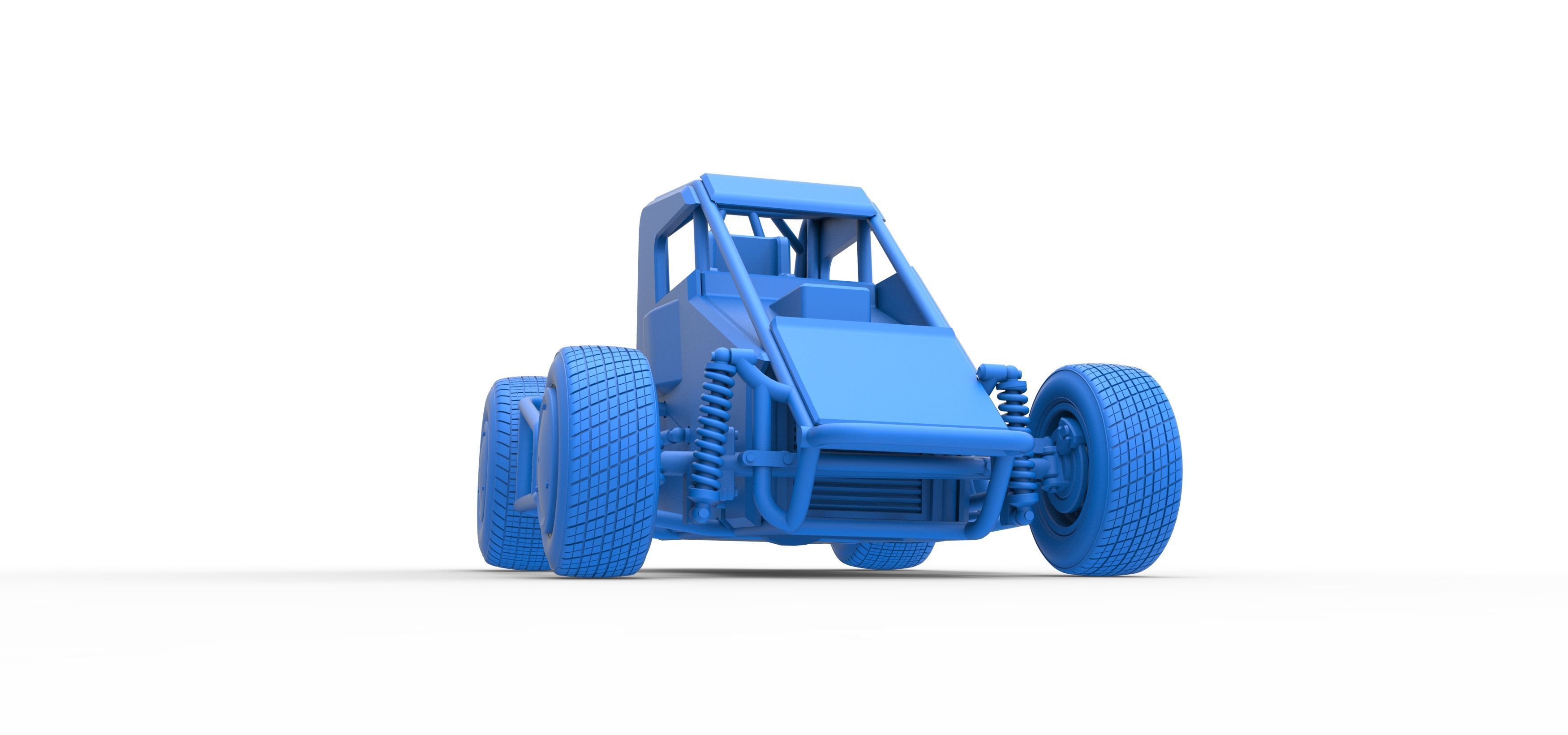 Midget car Scale 1 to 25 3D print model_54