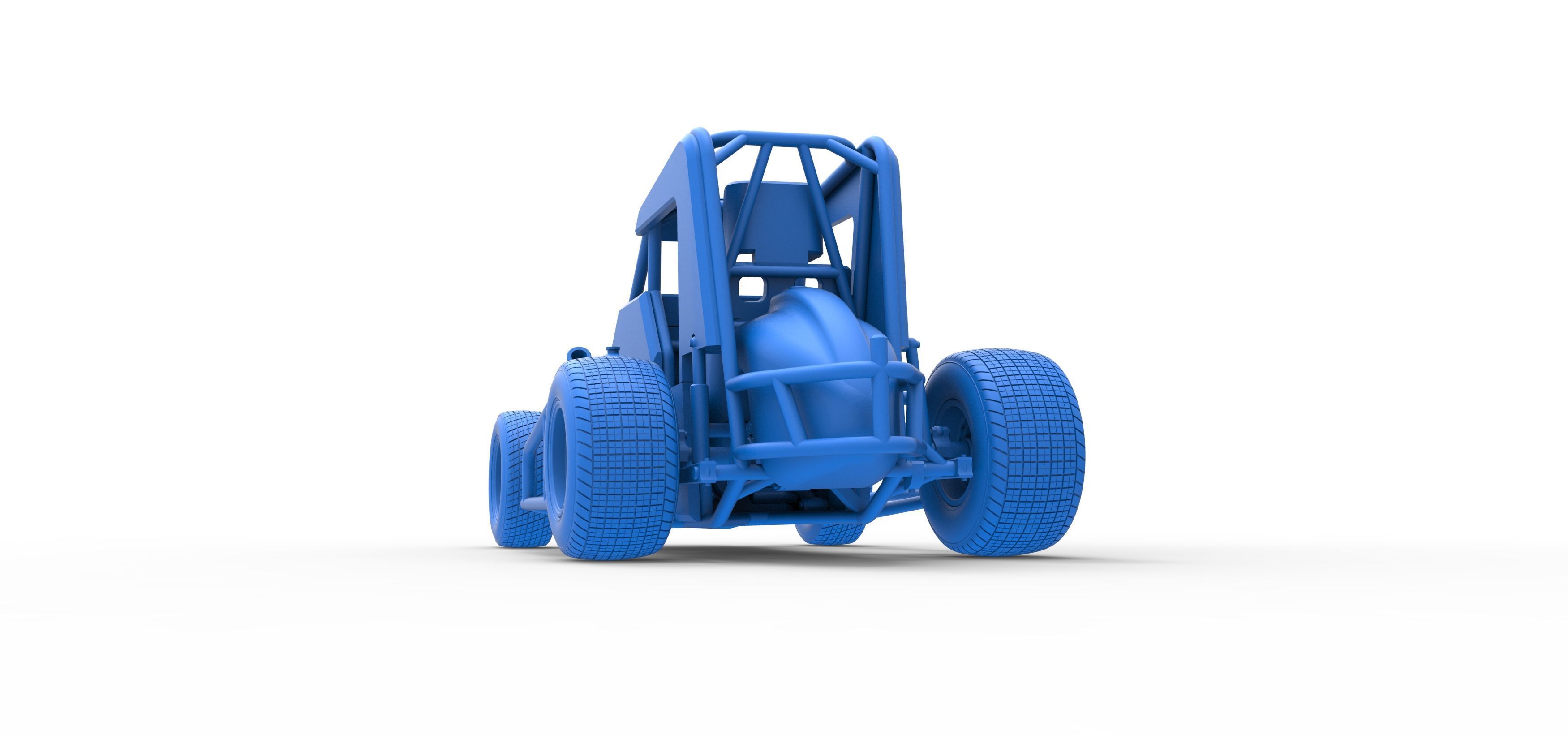 Midget car Scale 1 to 25 3D print model_42