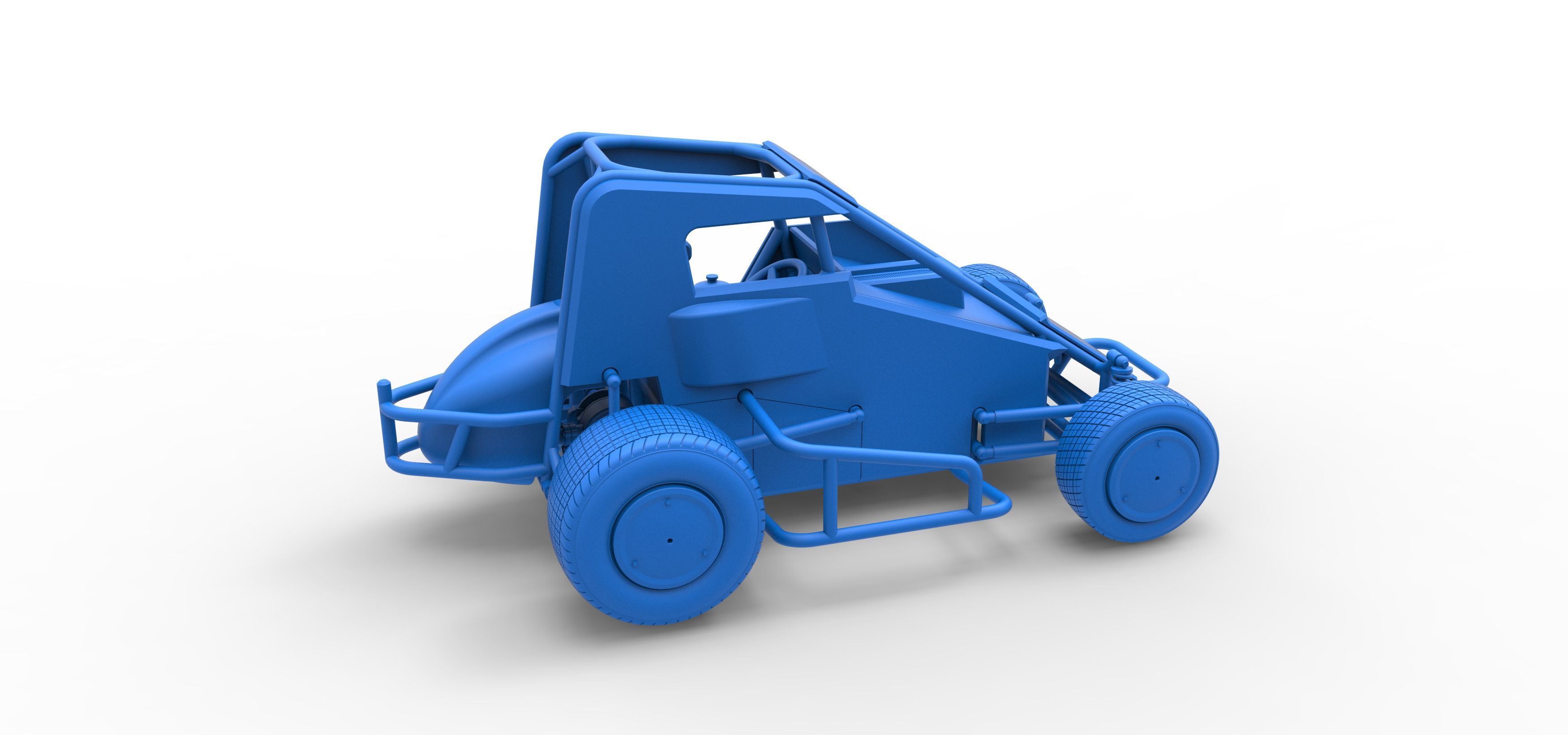 Midget car Scale 1 to 25 3D print model_47