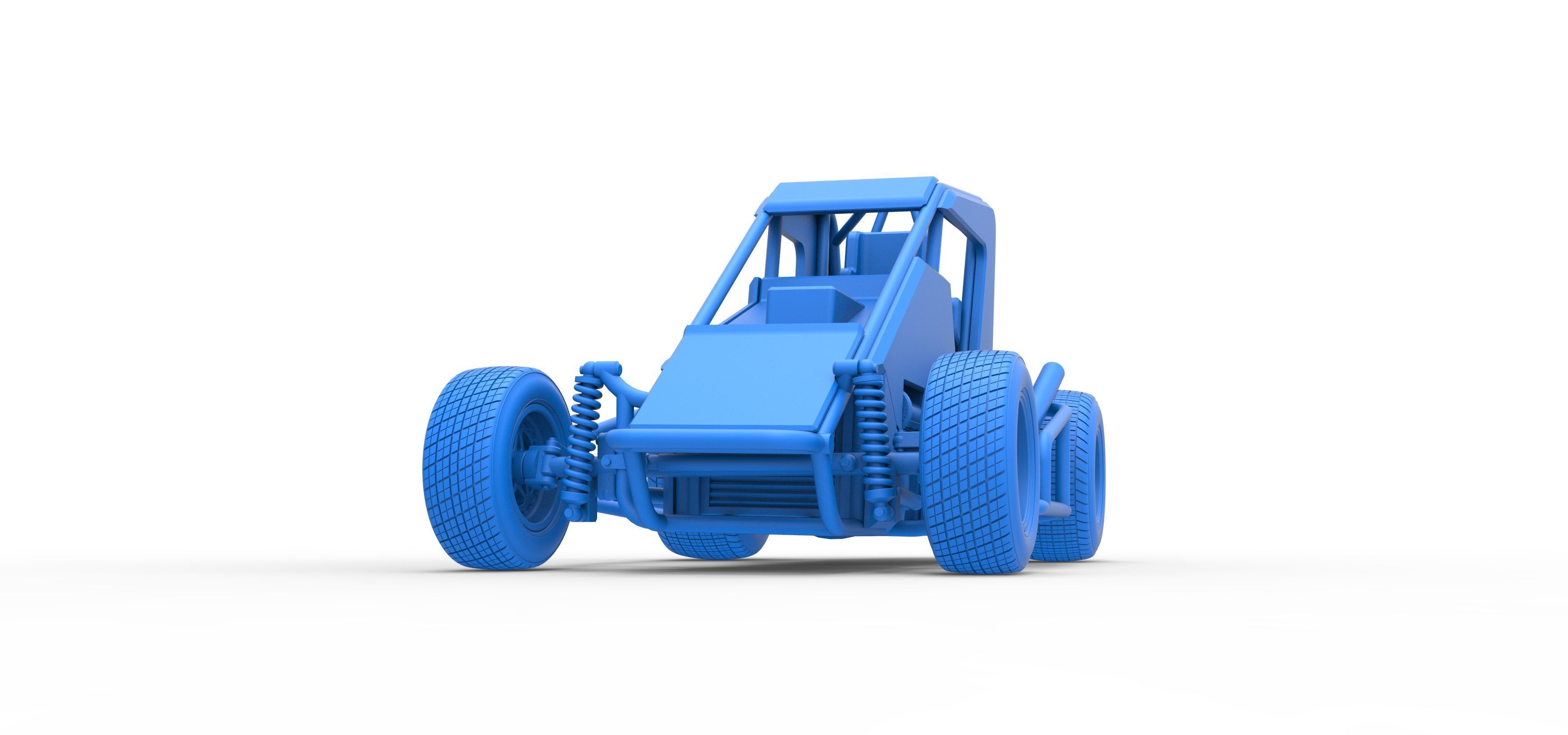 Midget car Scale 1 to 25 3D print model_33