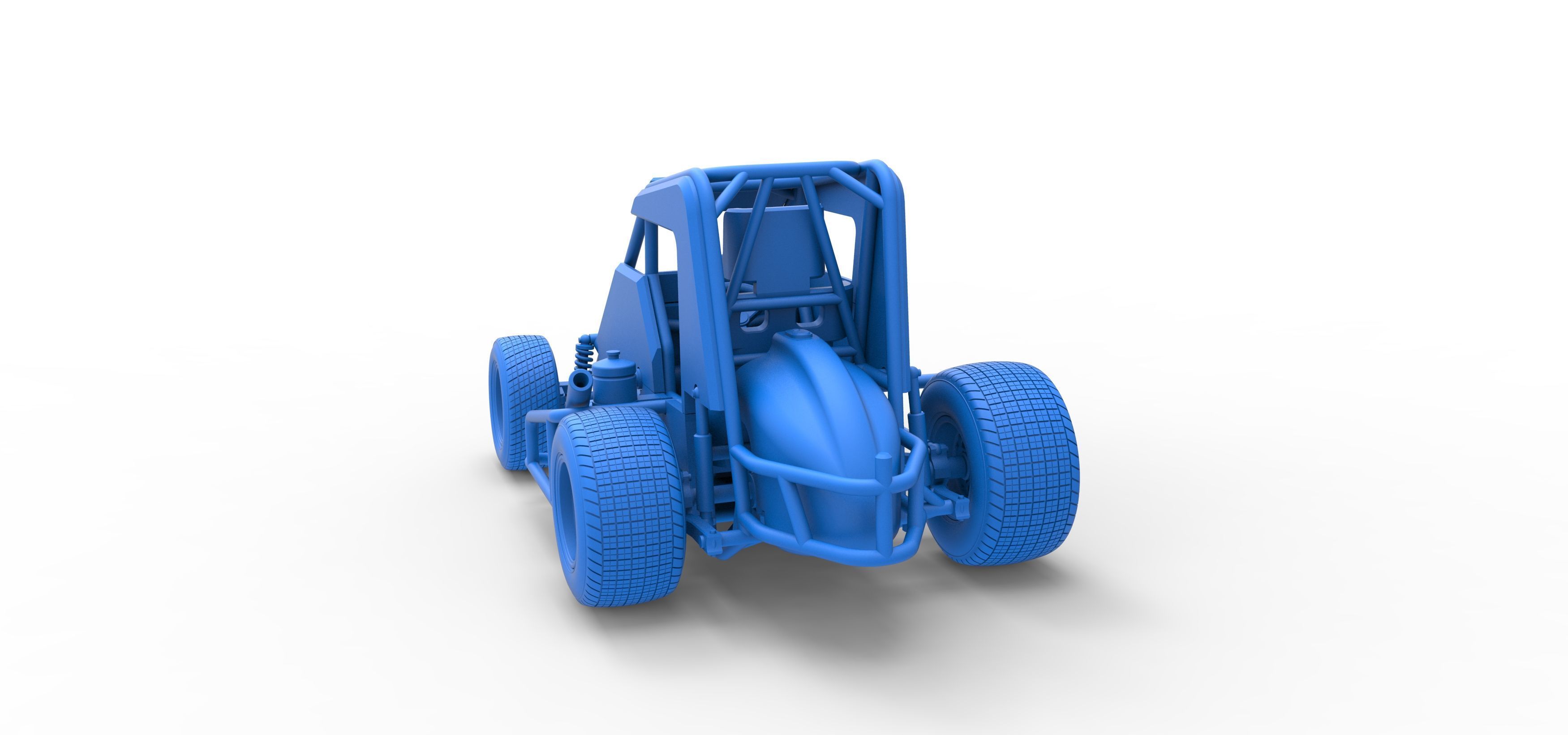 Midget car Scale 1 to 25 3D print model_41