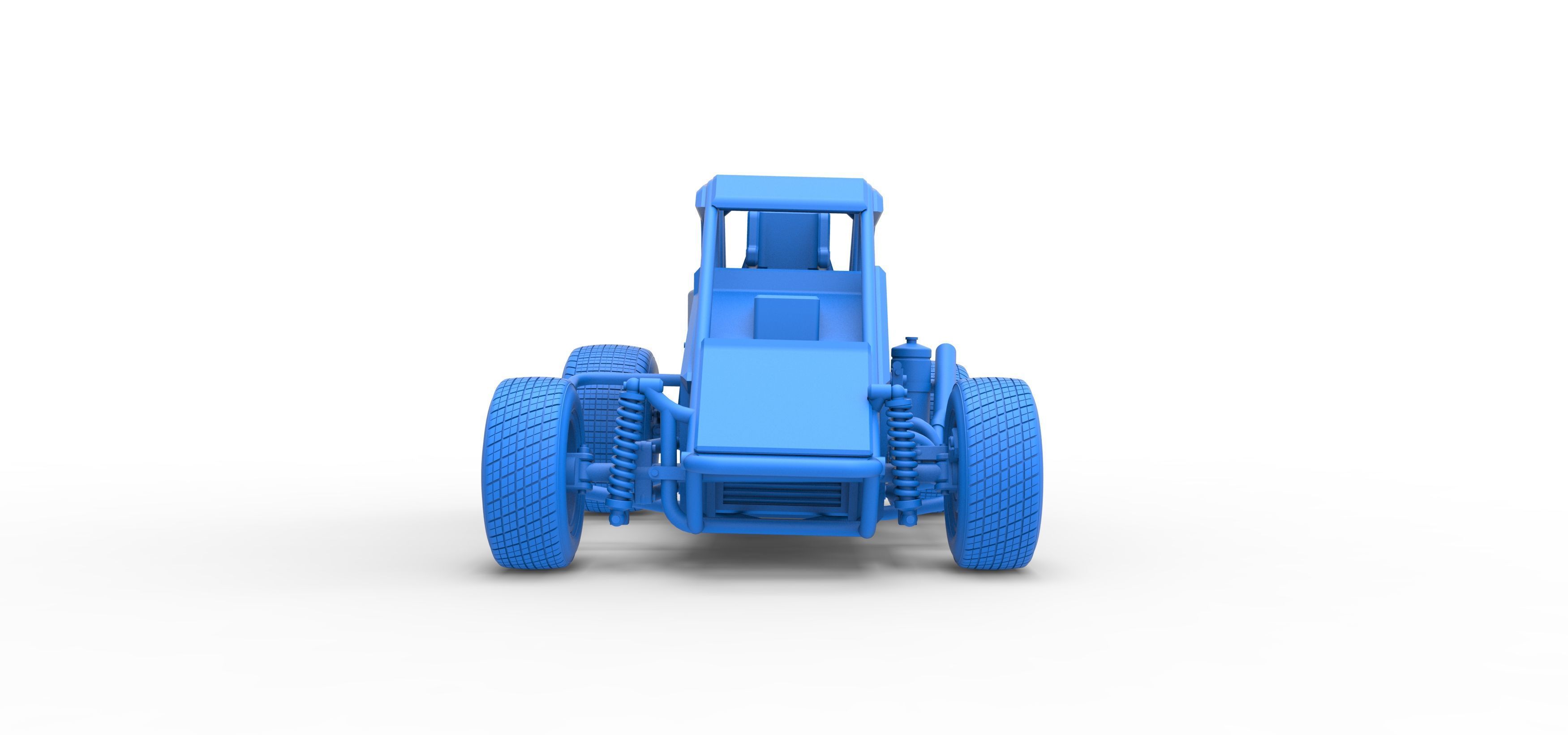 Midget car Scale 1 to 25 3D print model_34