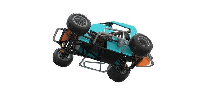 Midget car Scale 1 to 25 3D print model 3