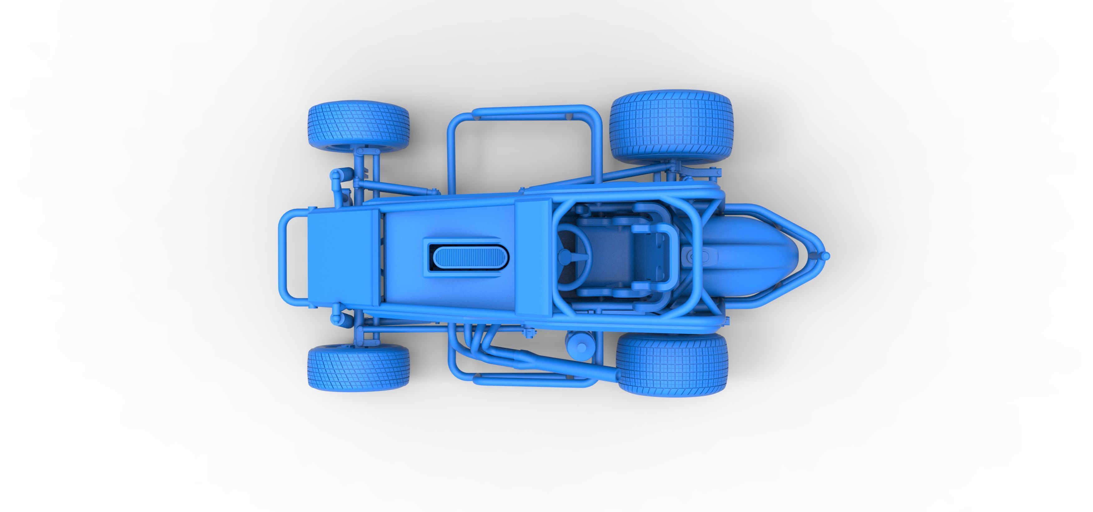 Midget car Scale 1 to 25 3D print model_38